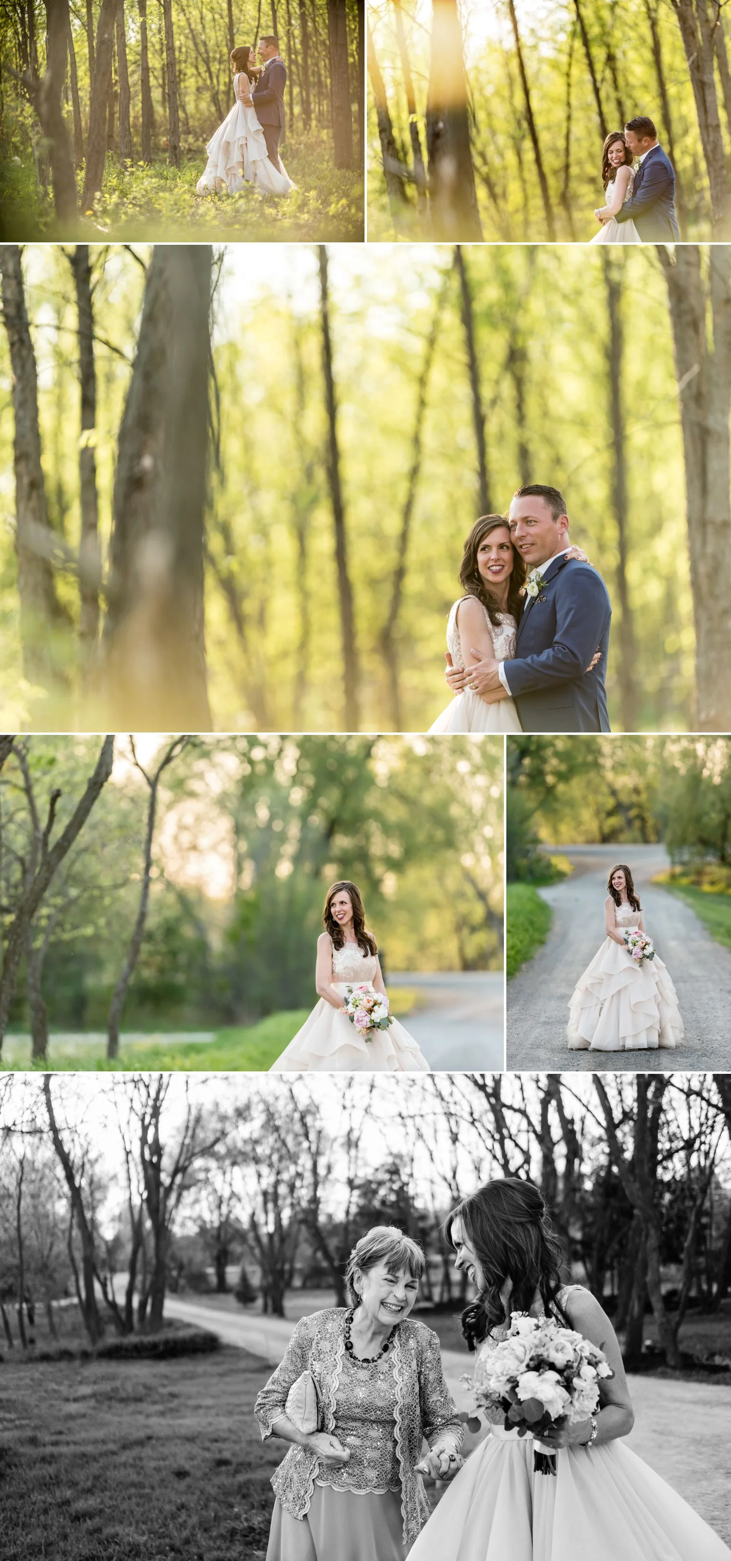 bride and groom sunset portraits stonefields carleton place ontario