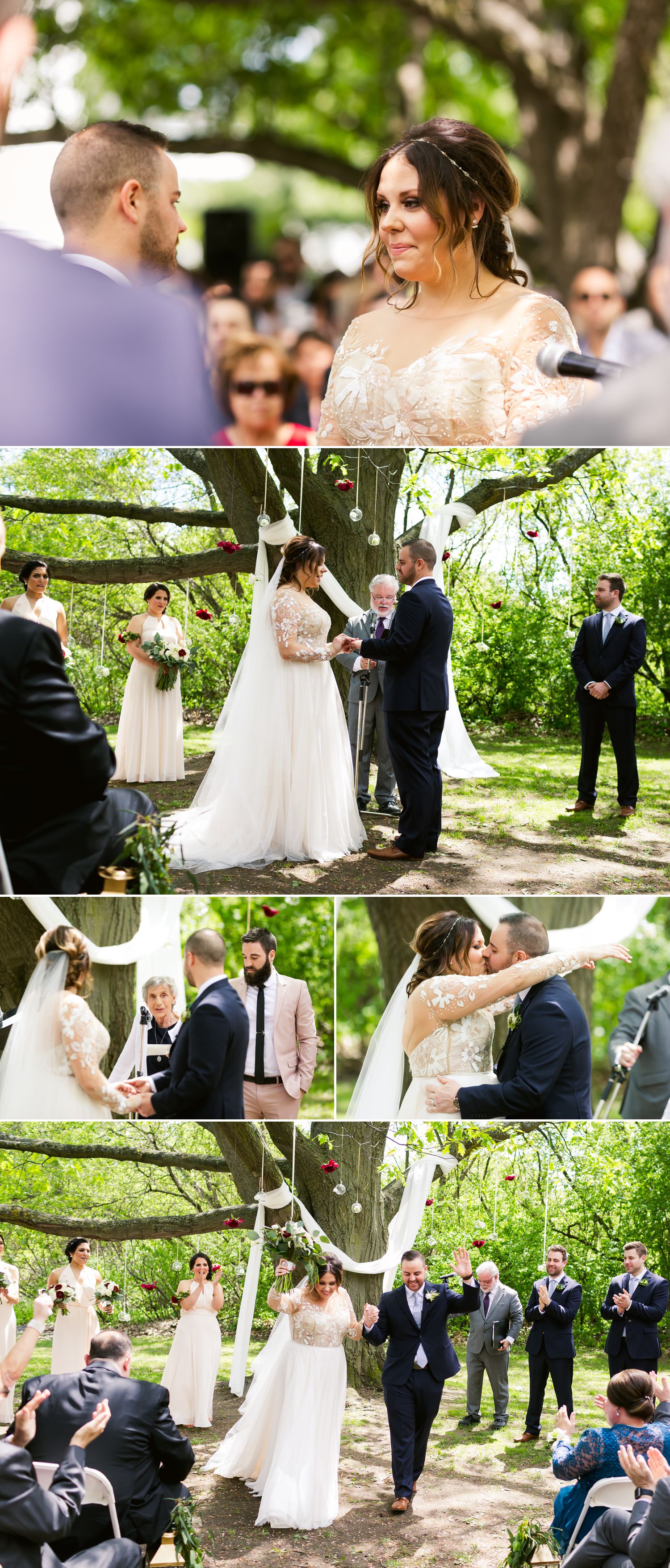 An outdoor spring wedding at Billings Estate in Ottawa