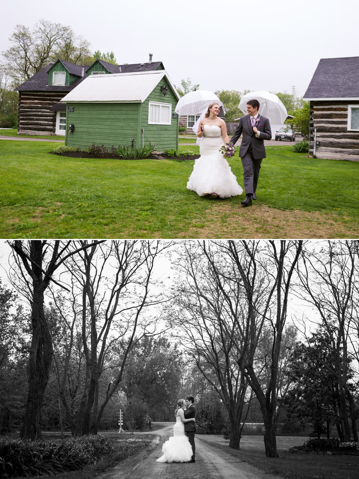 The bride and groom together after their outdoor ceremony at Stonefields wedding venue