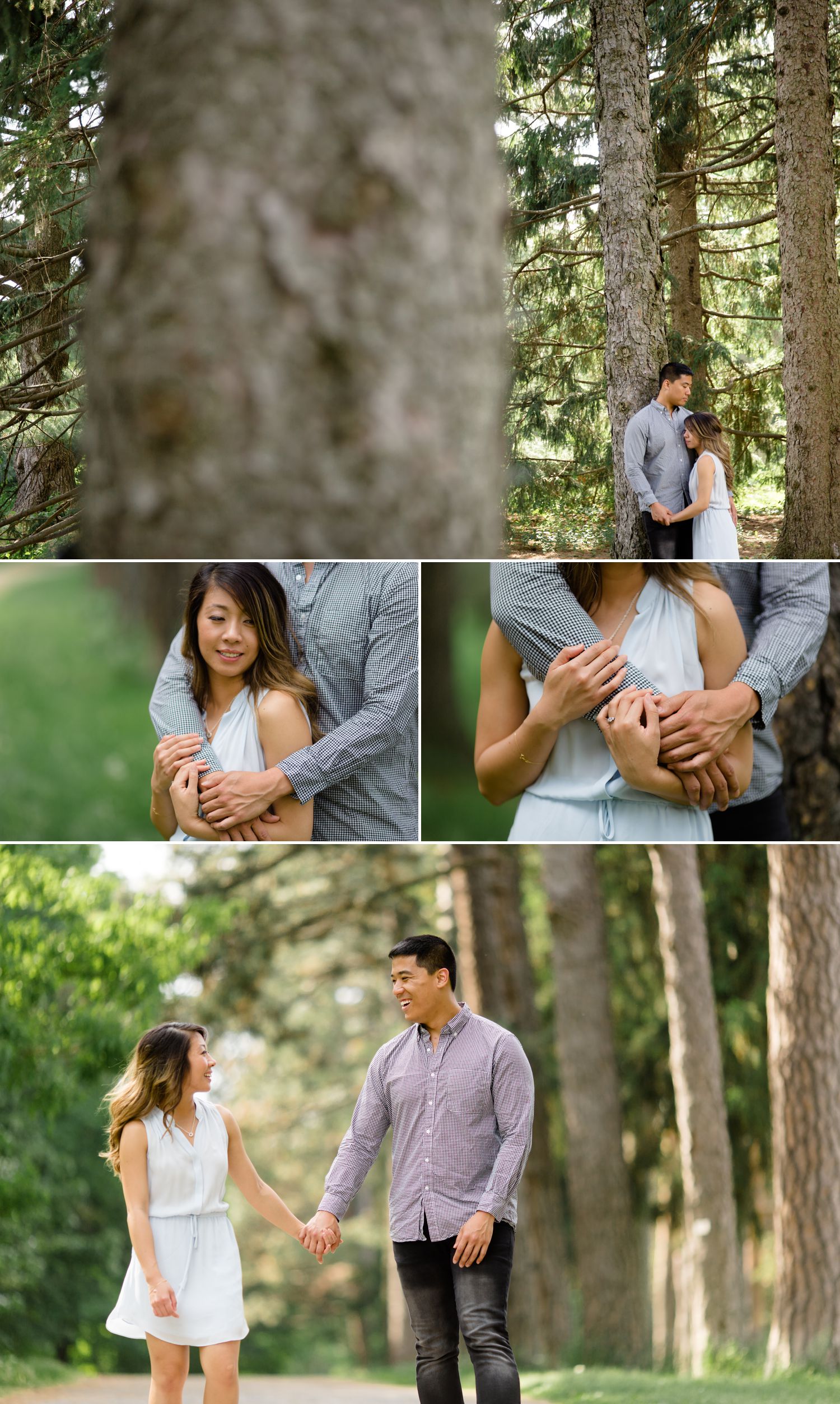 Engagement portraits taken at the Arboretum in Ottawa, ON