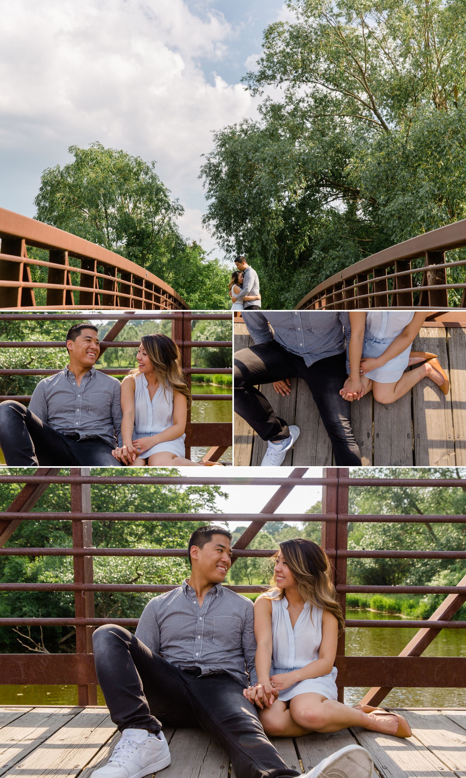 Engagement portraits taken at the Arboretum in Ottawa, ON