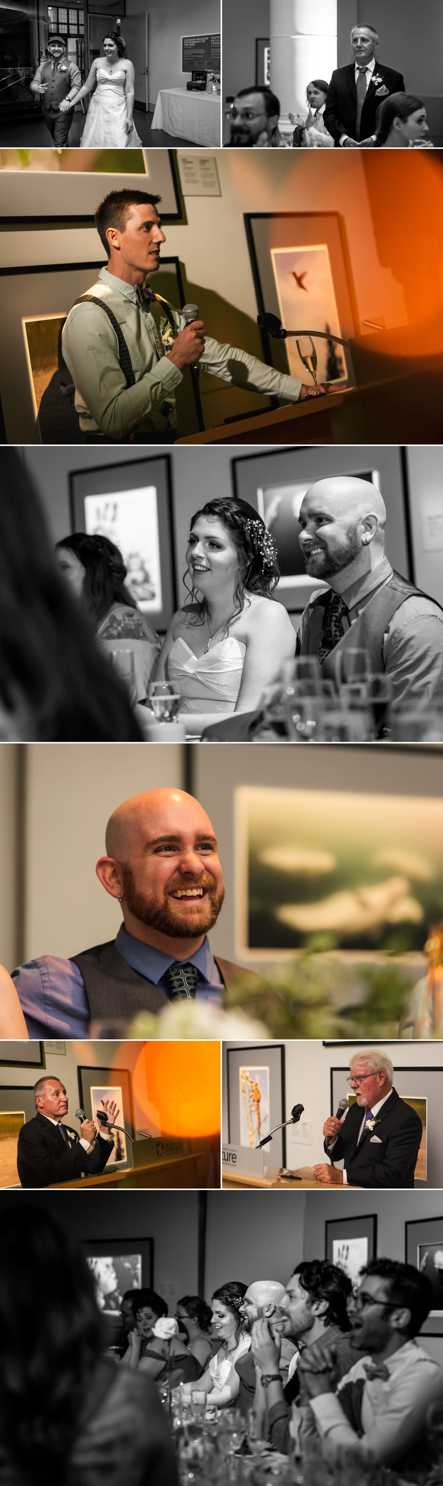 A wedding reception held at The Museum of Nature in downtown Ottawa