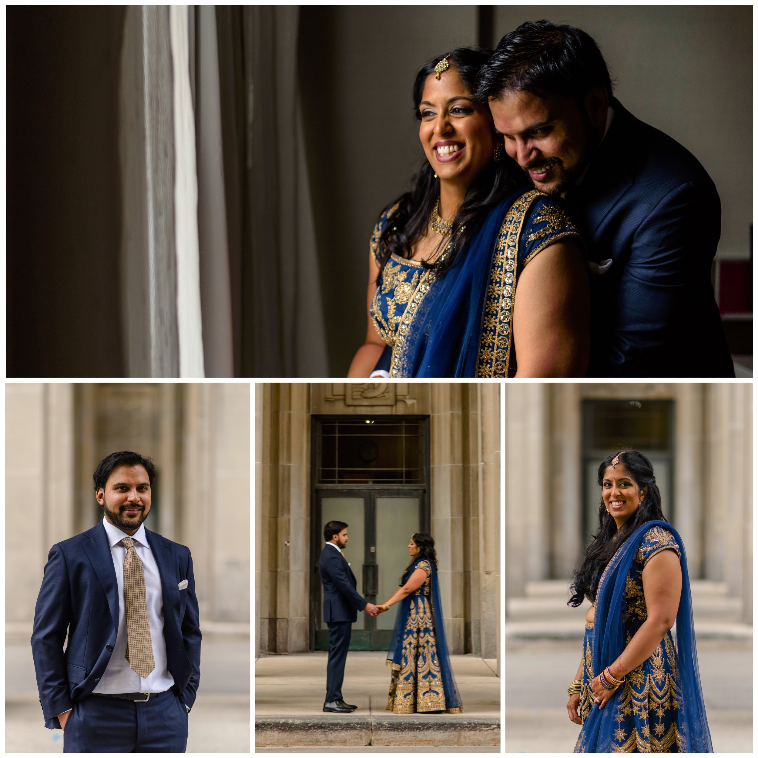 Portraits of an Indian couple getting married in Ottawa
