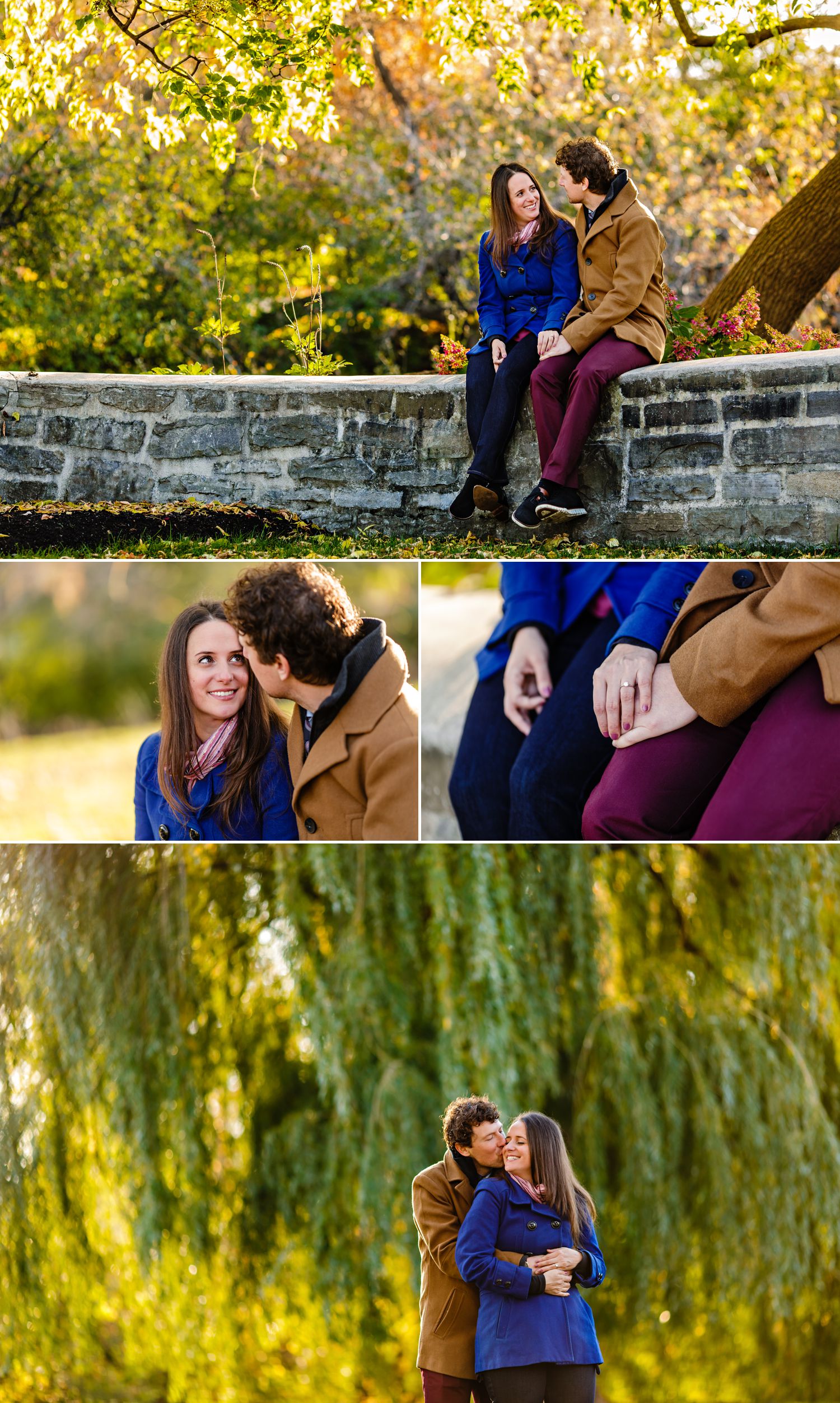 Couples portraits taken outside in the park in Gatineau Quebec