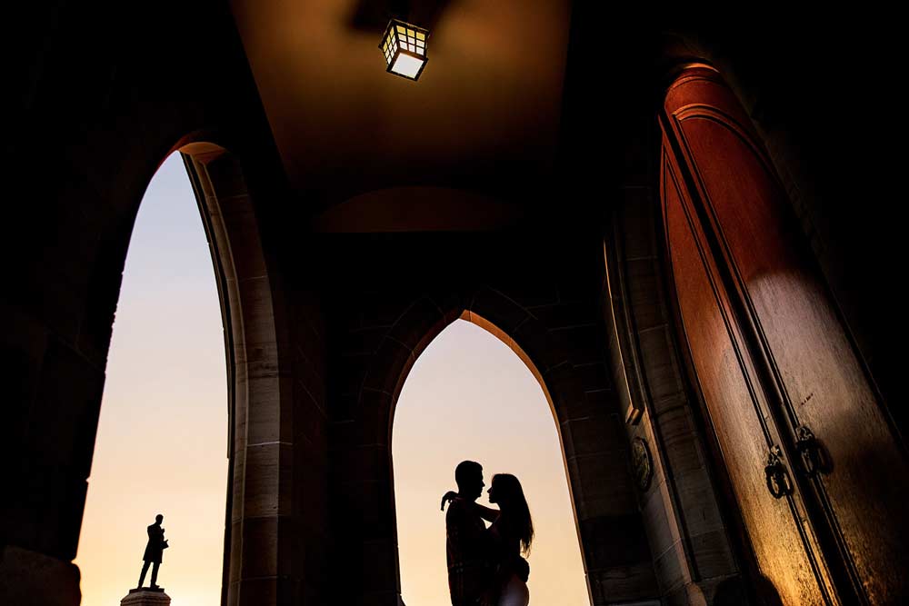 artistic engagement photograph in downtown ottawa by the parliament buildings (Copy)