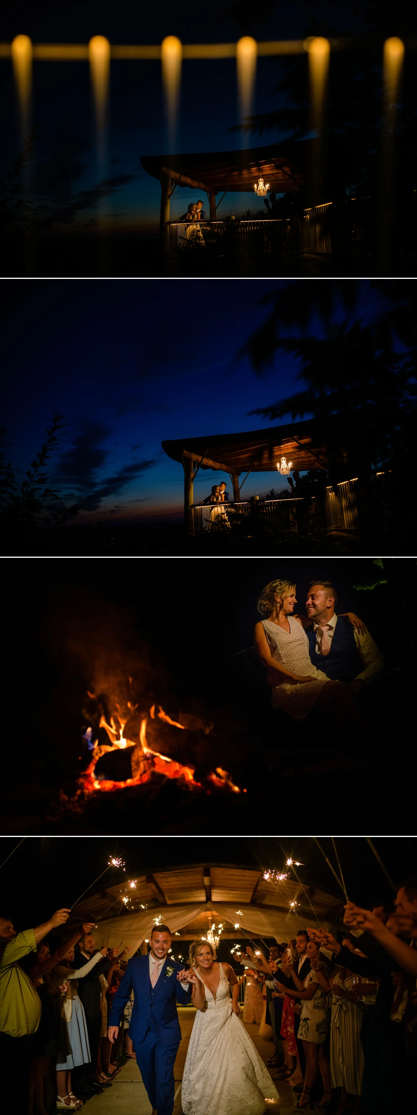 bride and groom nightime portraits at a le belevedere wedding in wakefield quebec
