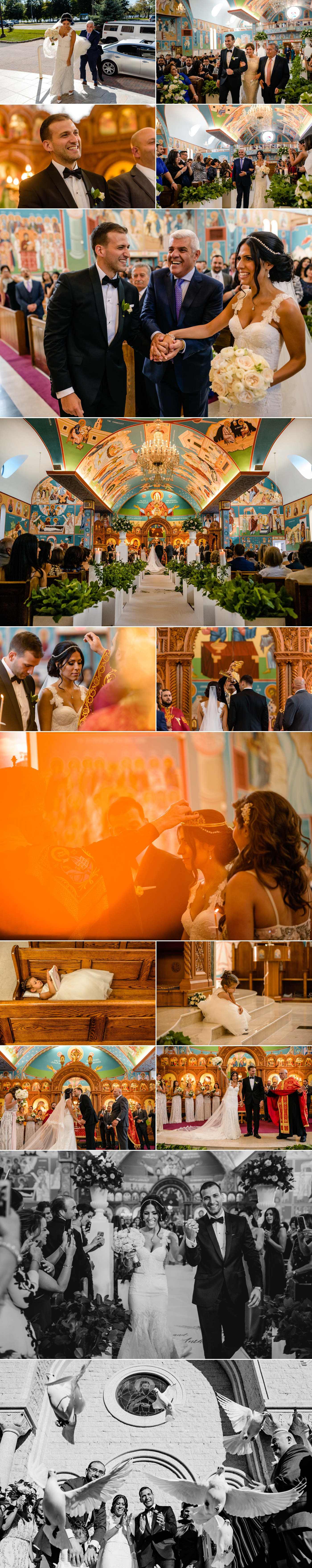 candid moments during a lebanese wedding ceremony at st elias cathedral in ottawa