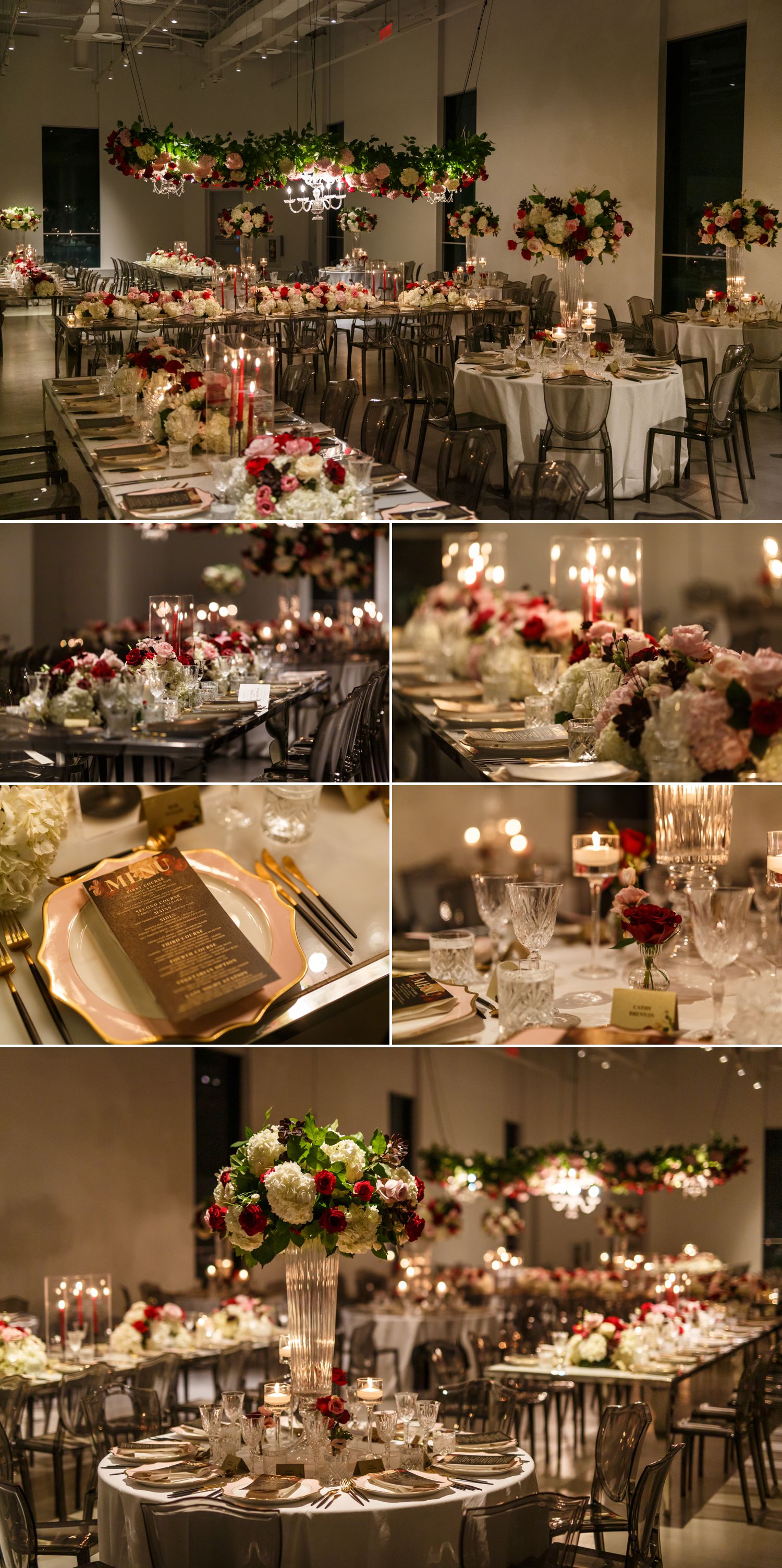 Wedding reception details at The Museum of Nature in downtown Ottawa