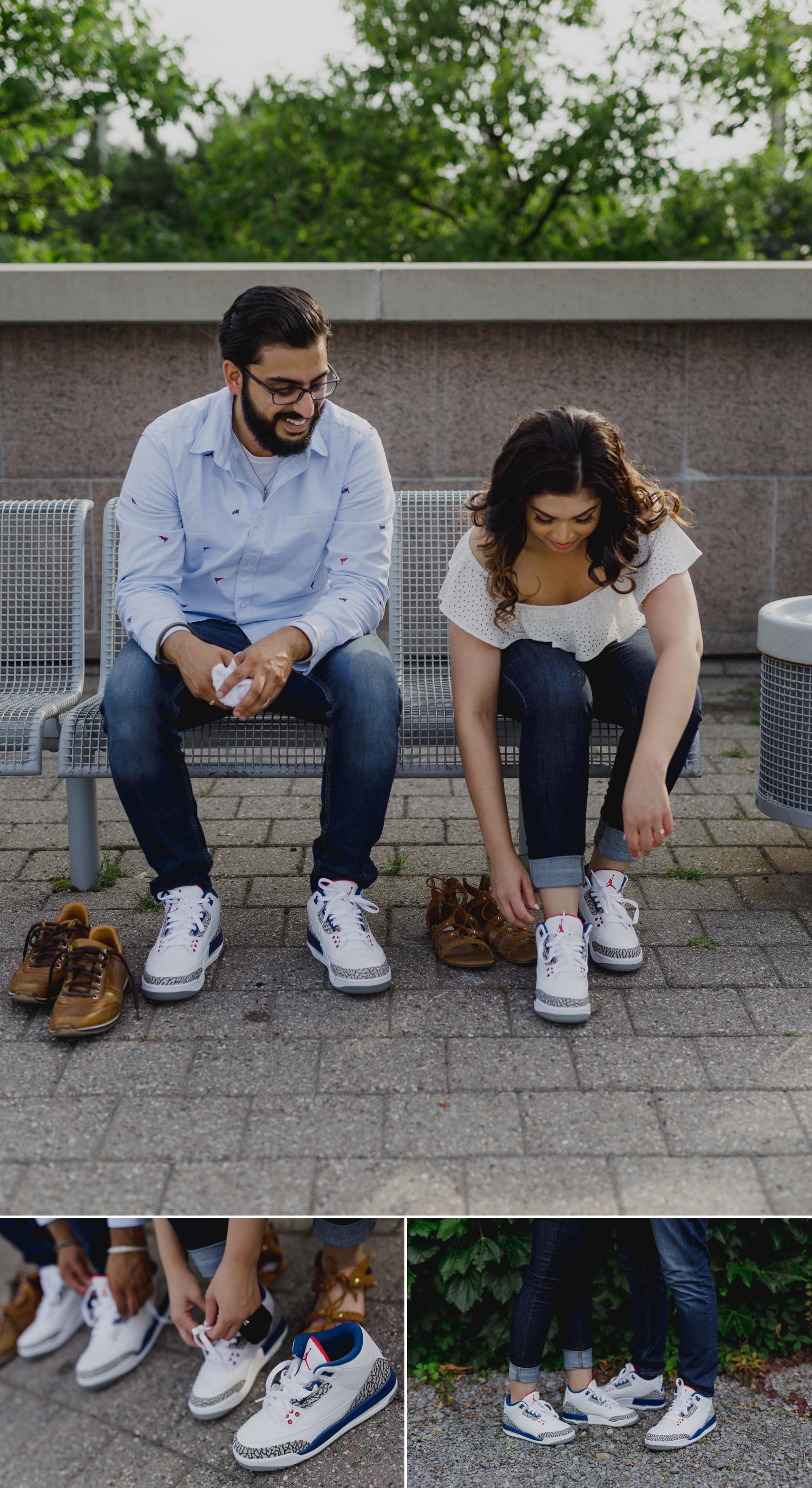 sneakerhead engagement photos