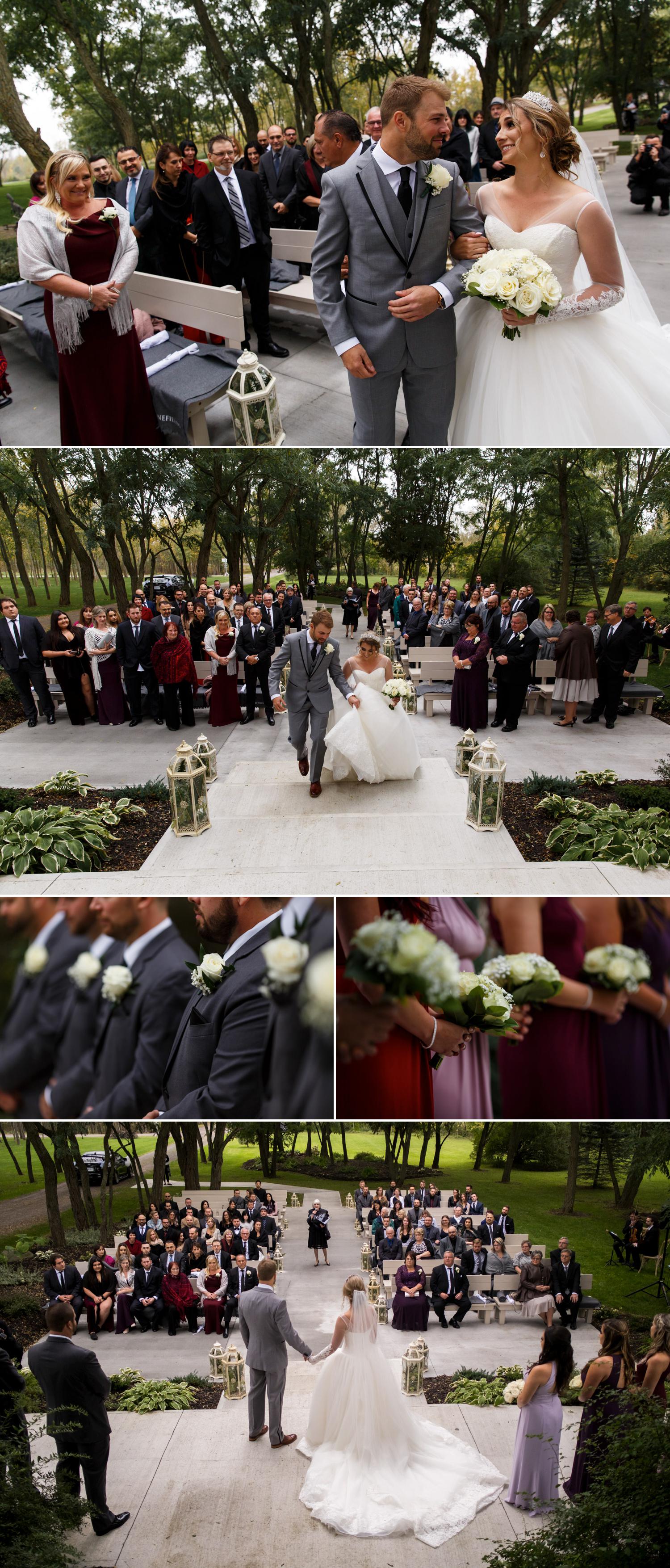 a beautiful wedding ceremony at stonefields estate