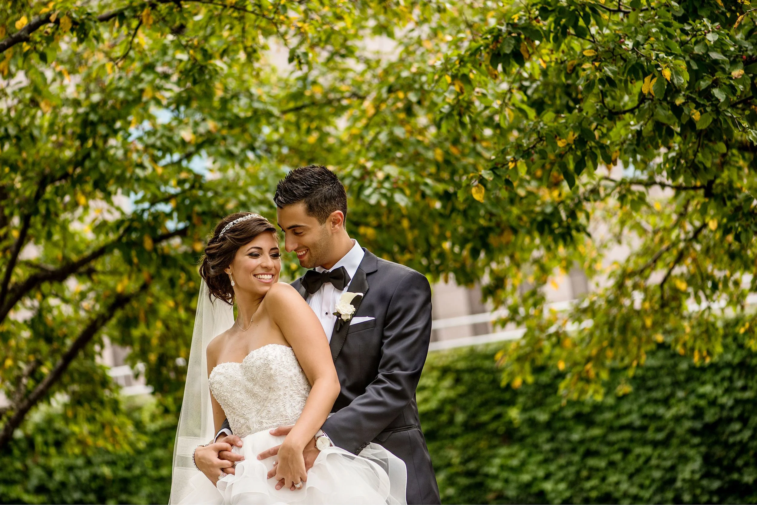 bride-and-groom portrait during a lebanese wedding at the westin ottawa