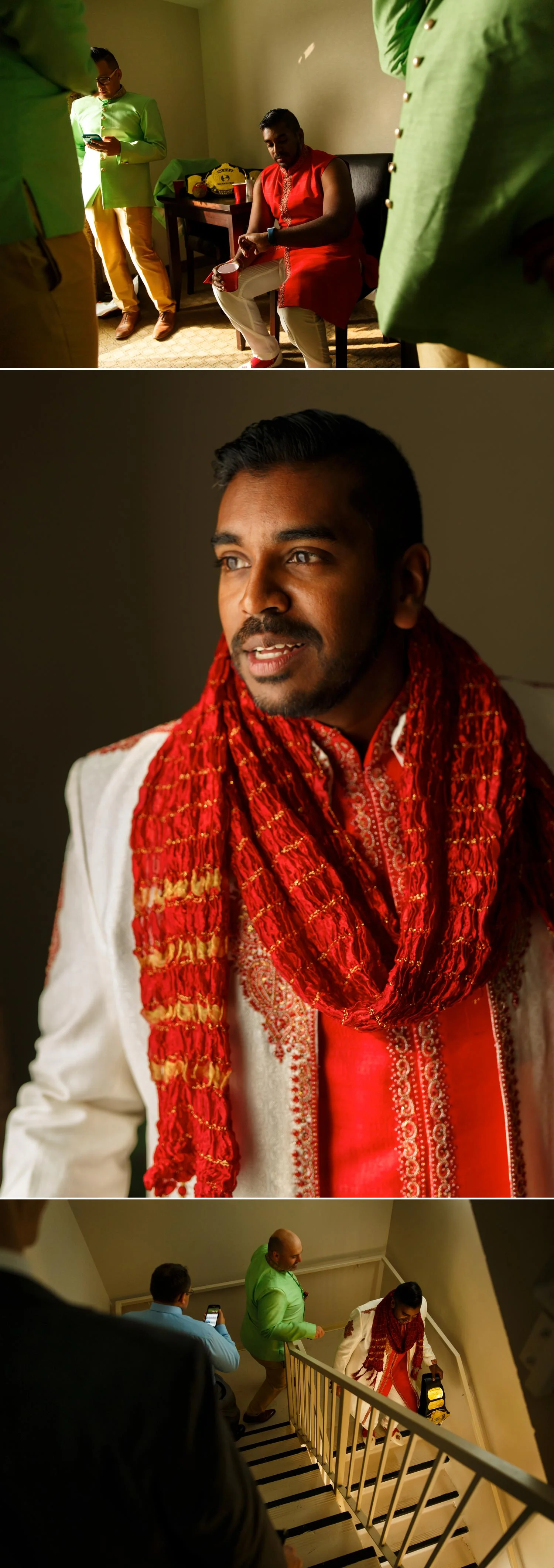 indian groom getting ready for his ottawa wedding