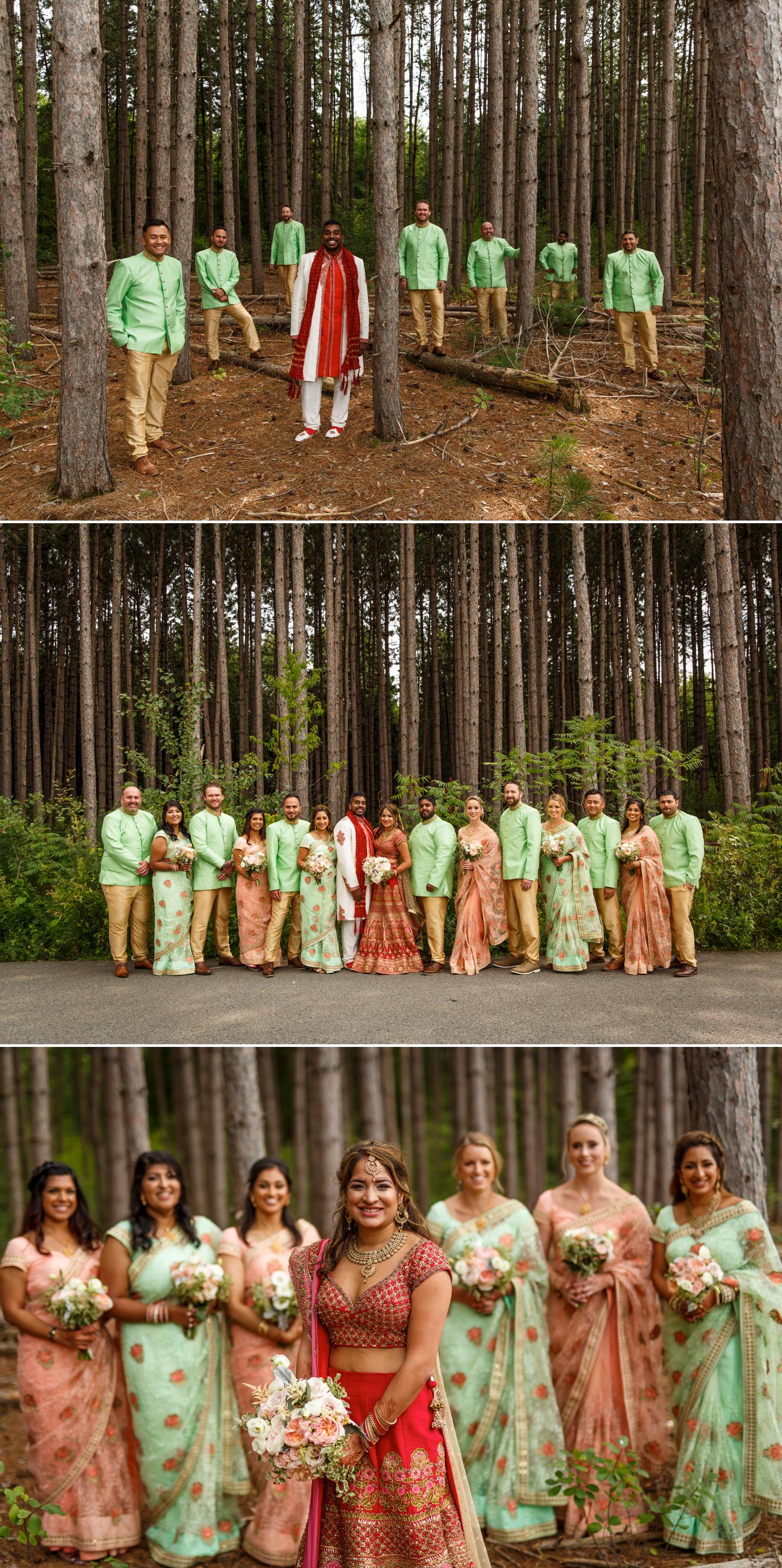 indian wedding party photographs