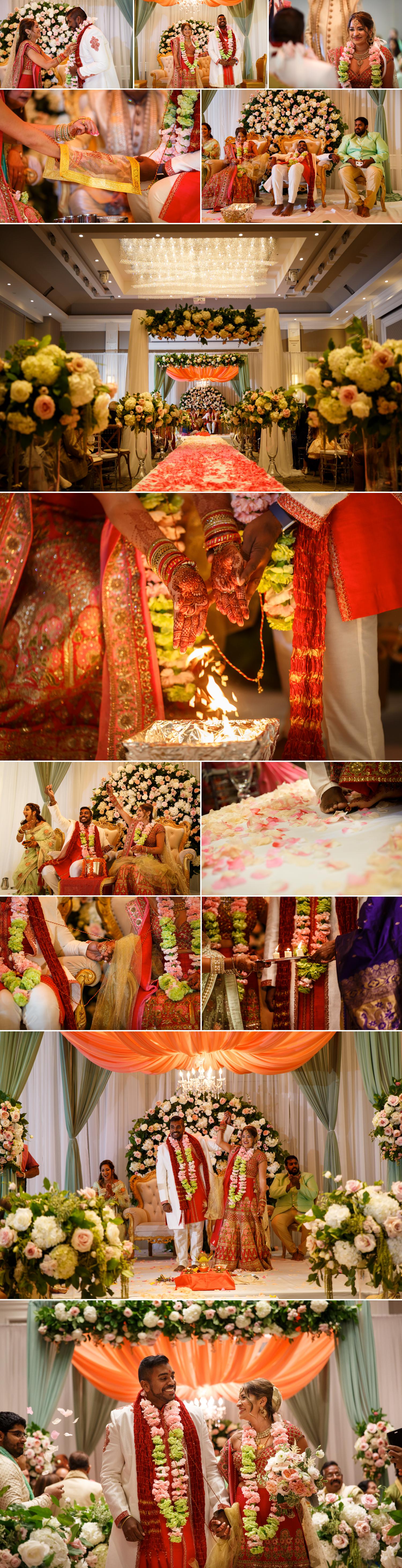photos of an indian wedding ceremony at the infinity centre in ottawa