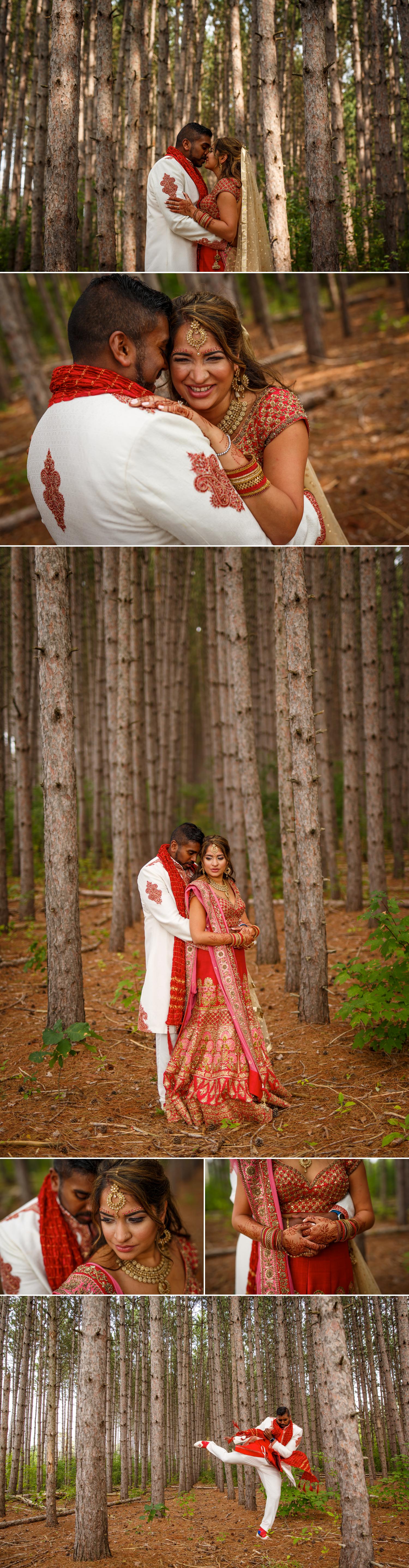 photos of an indian bride and groom