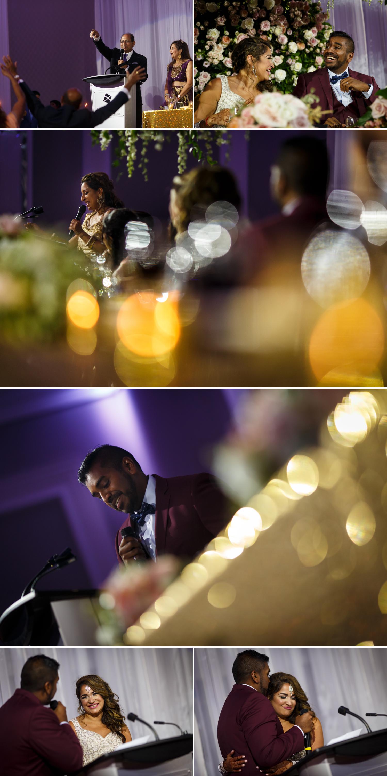 photos of an indian wedding reception at the infinity centre in ottawa