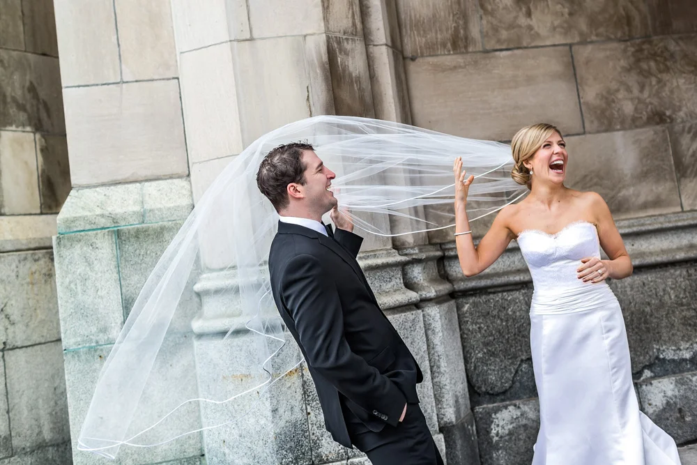 Wedding photo at the Chateau Laurier Hotel in Ottawa