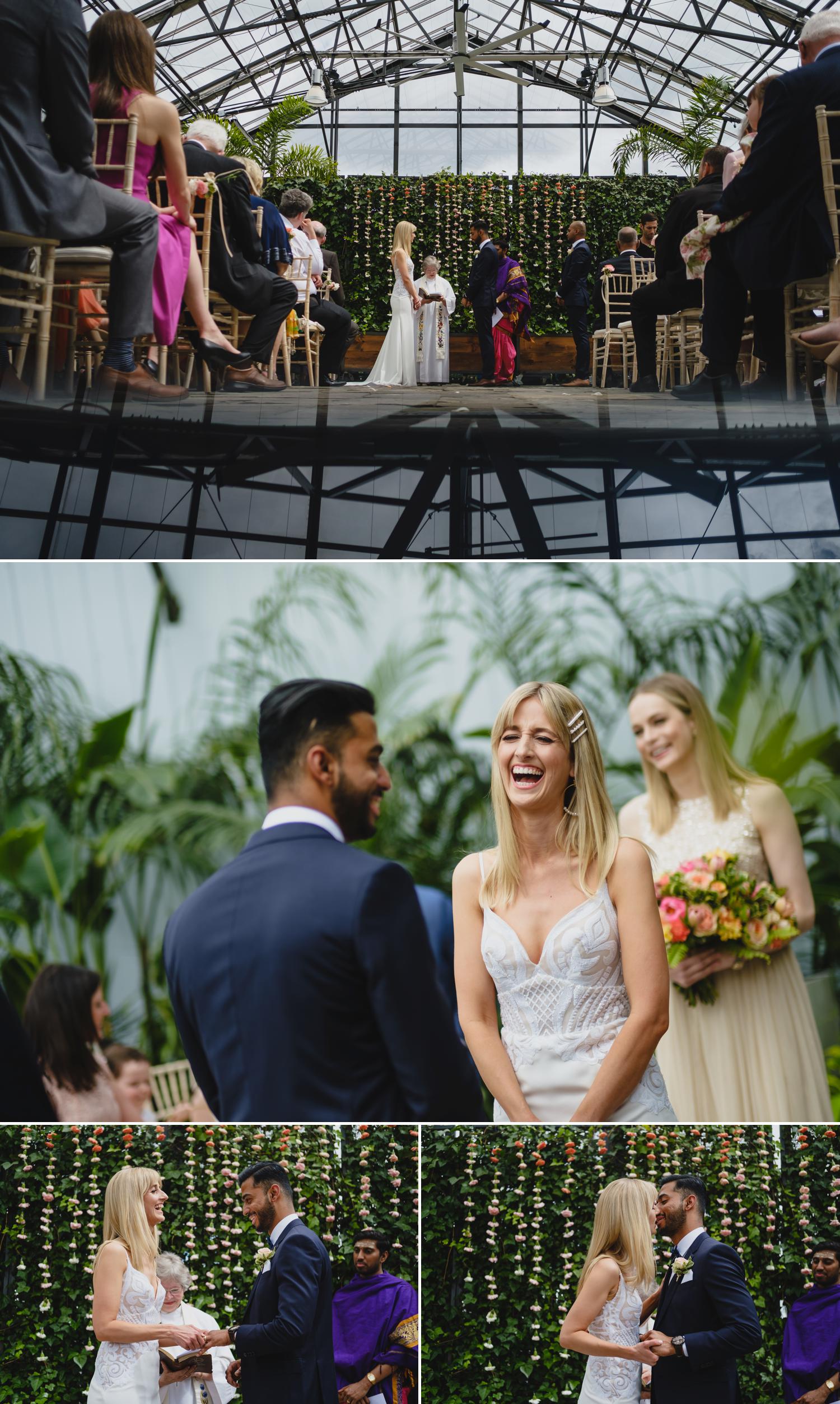 photographs of a wedding at aquatopia