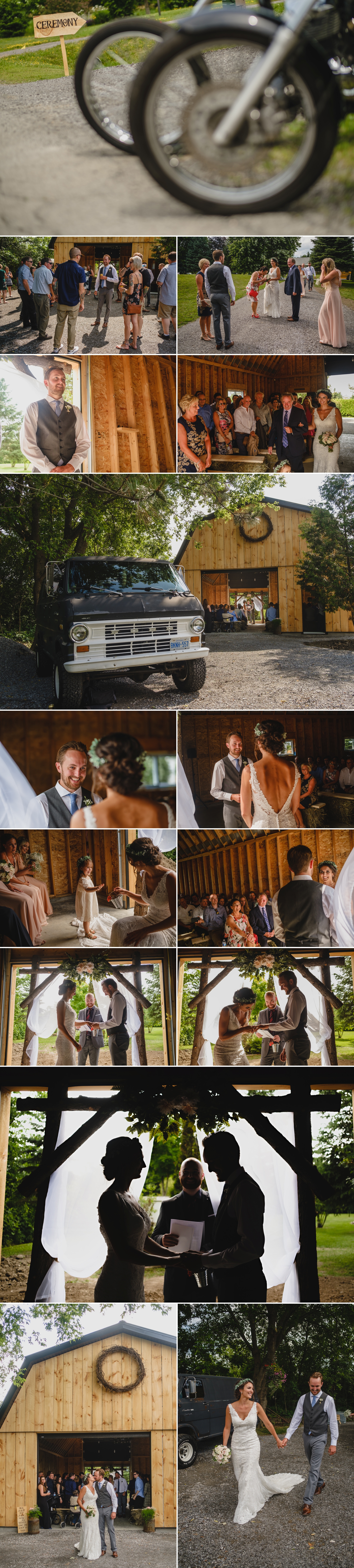 candid moments during a metcalfe ontario wedding ceremony
