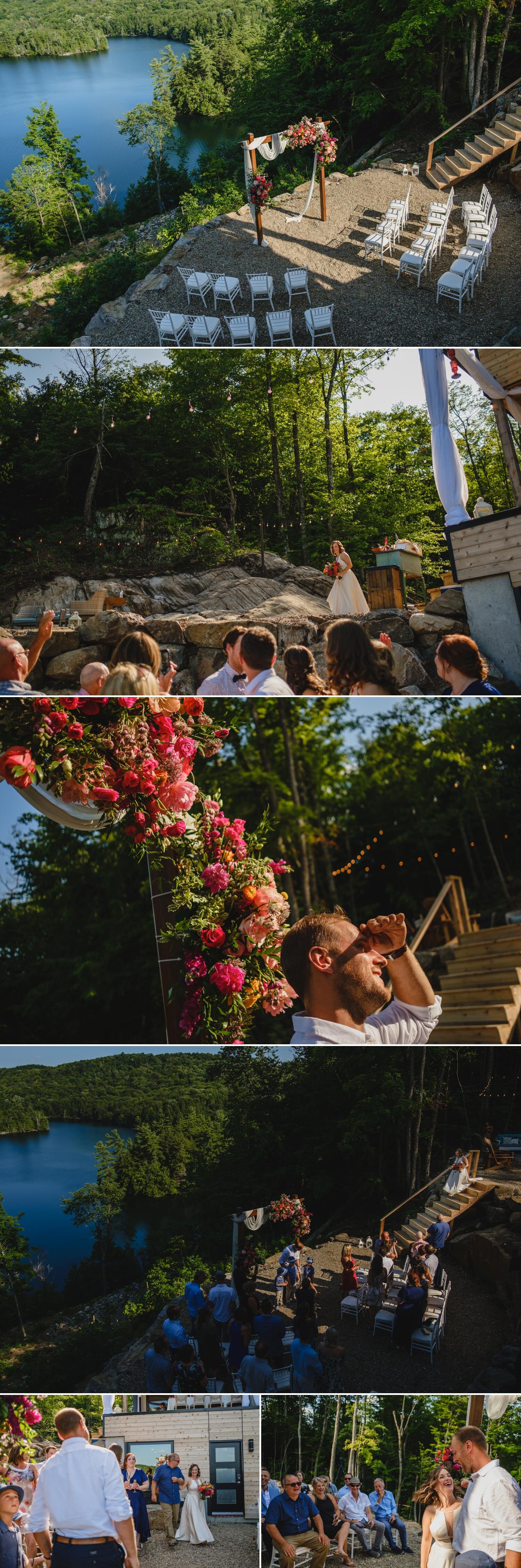 photos of a beautiful outdoor ceremony site in ottawa