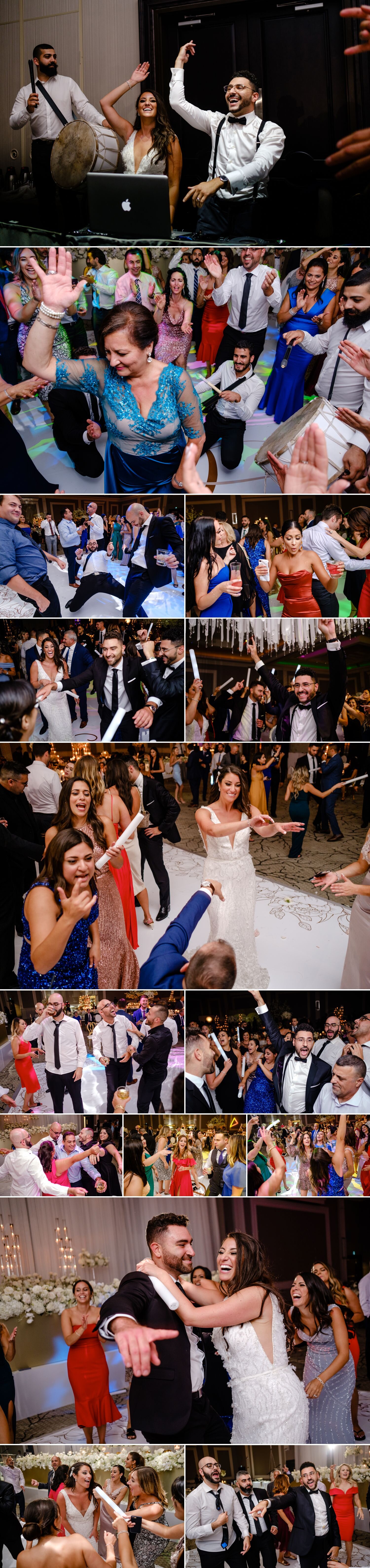 candid dance floor moments during a wedding reception at the infinity centre in ottawa ontario