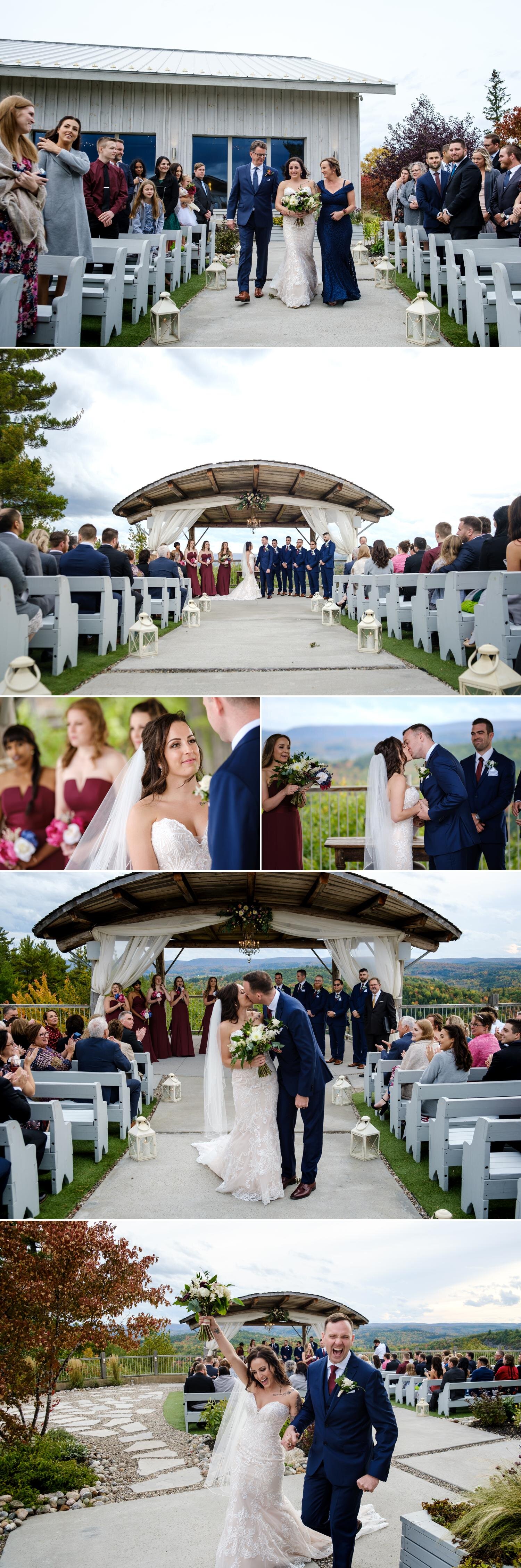 a le belvedere wedding ceremony