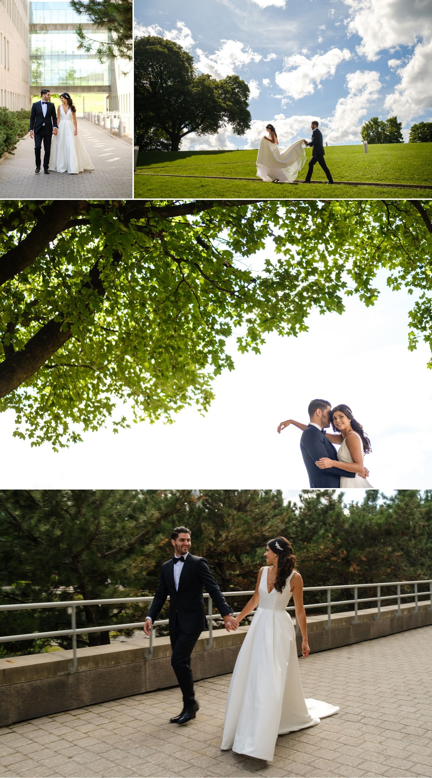 bride and groom portraits at the national art gallery of canada in ottawa