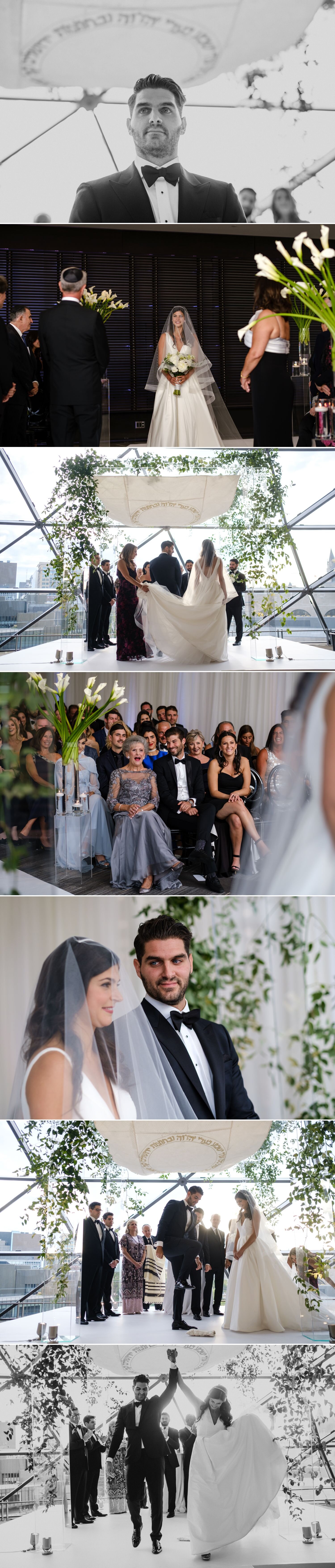 candid moments during a jewish wedding ceremony at the shaw centre in ottawa