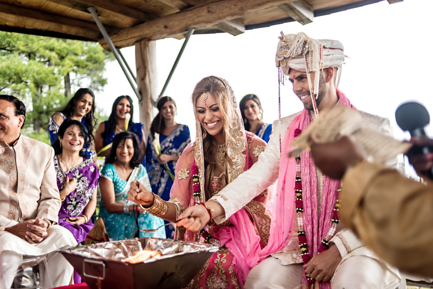 indian hindu wedding ceremony at le belvedere