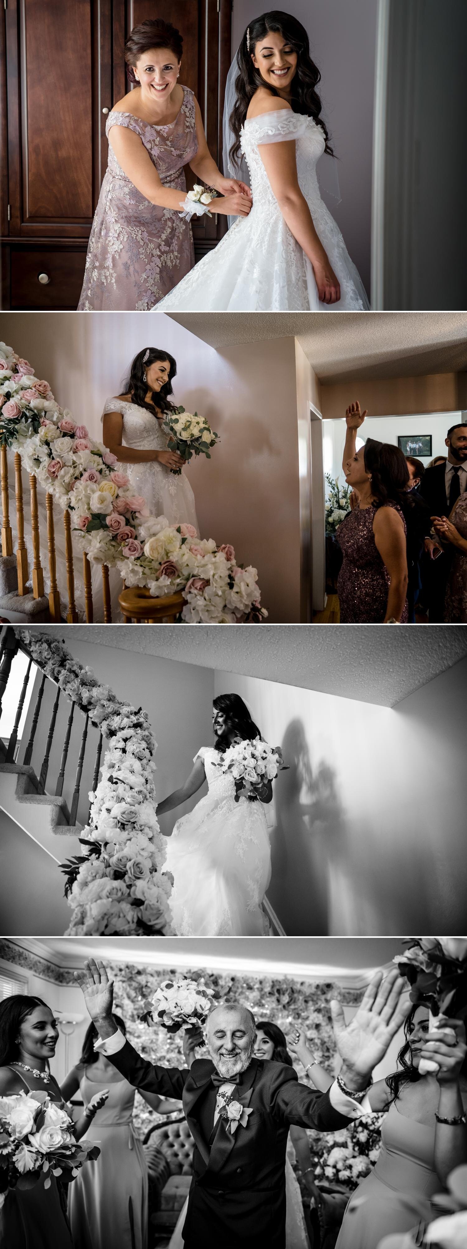 photos of a Lebanese bride getting ready