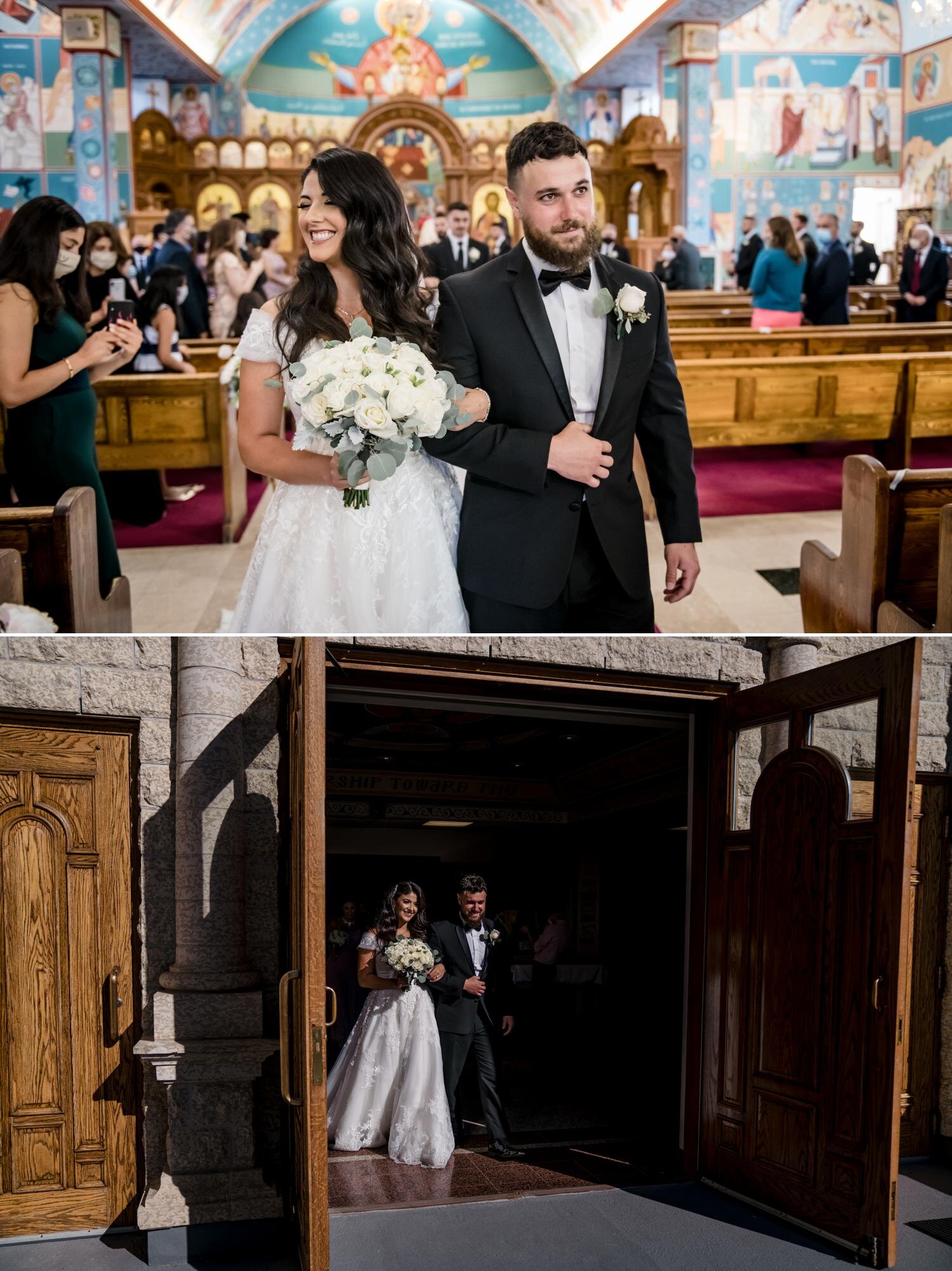 wedding photos from a st Elias ceremony