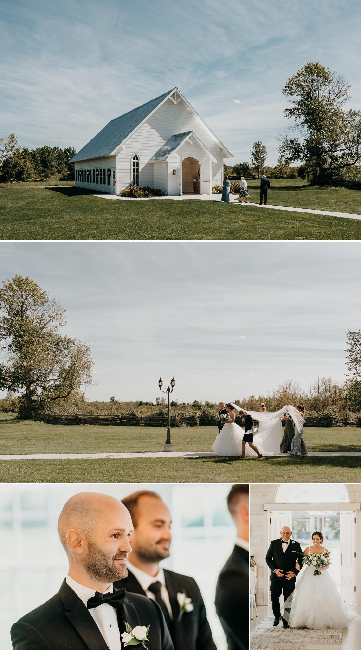 a wedding at the ceremony house at stonefields estate