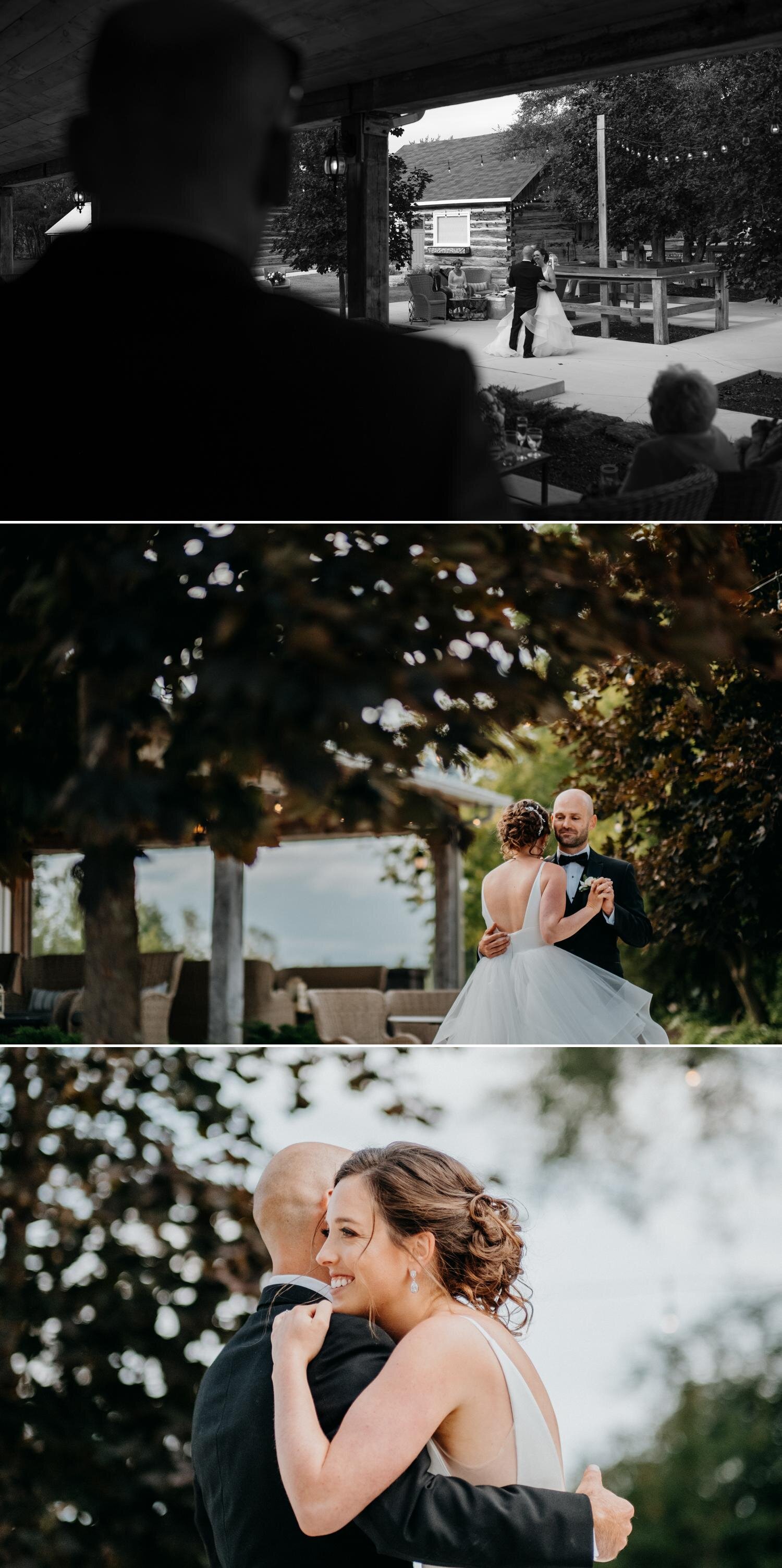 outdoor first dance photographs at stonefields estate