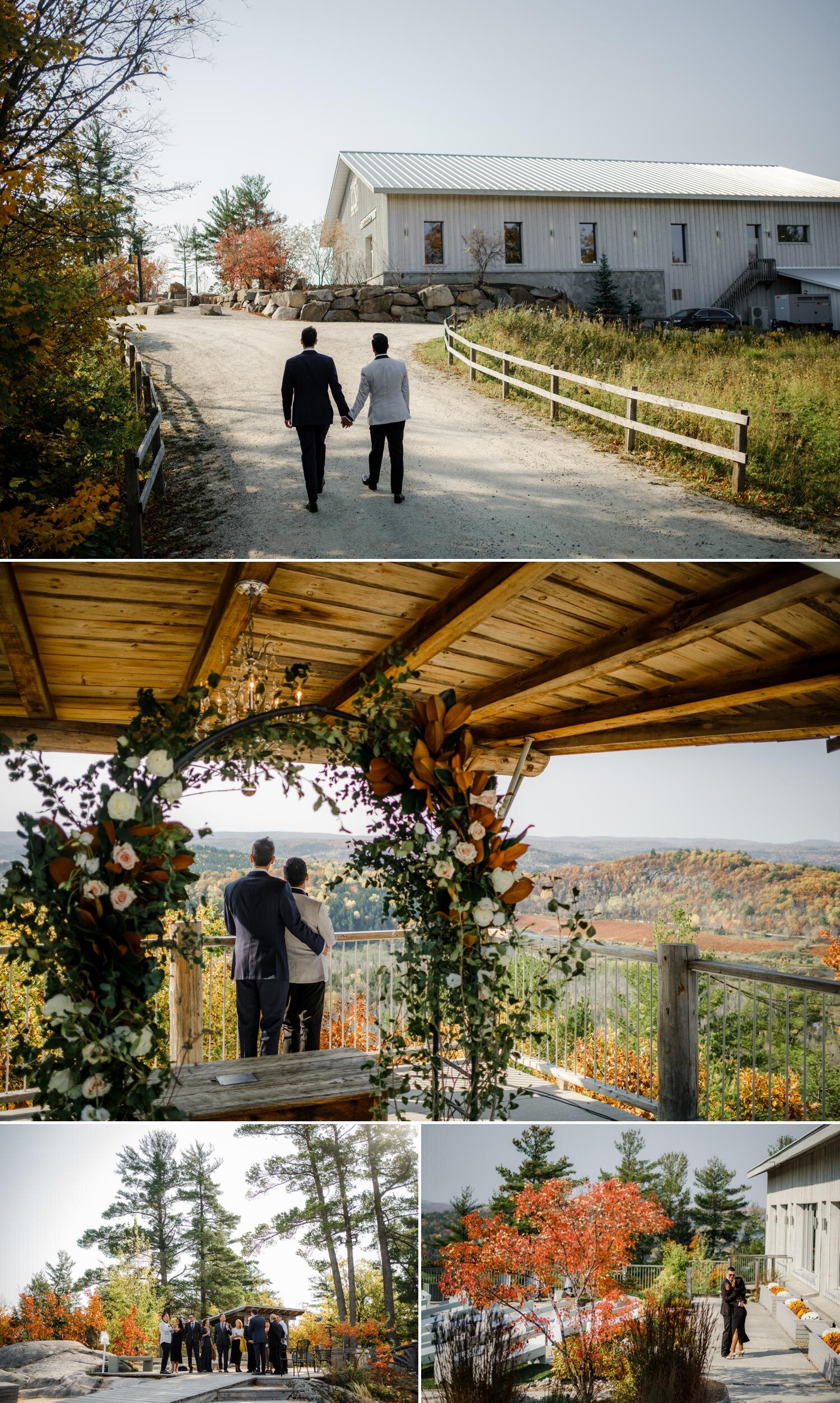 photos from a same sex wedding at le belvedere