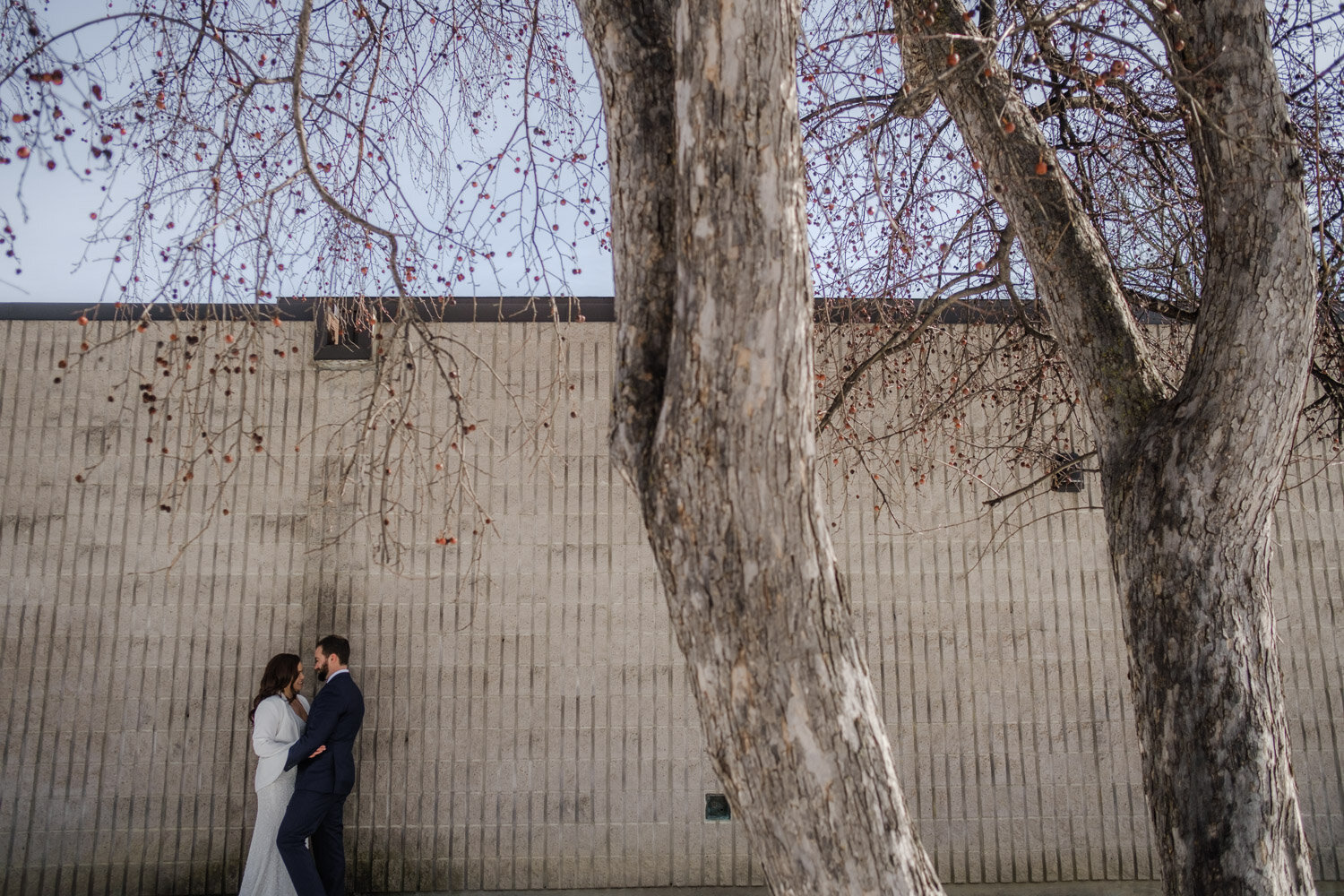 winter wedding couples photograph in ottawa