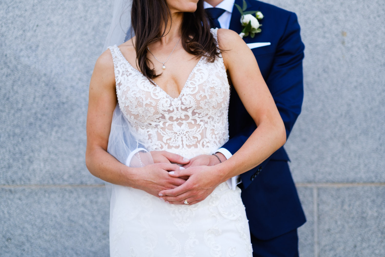photograph of a bride and groom on their wedding day in Ottawa