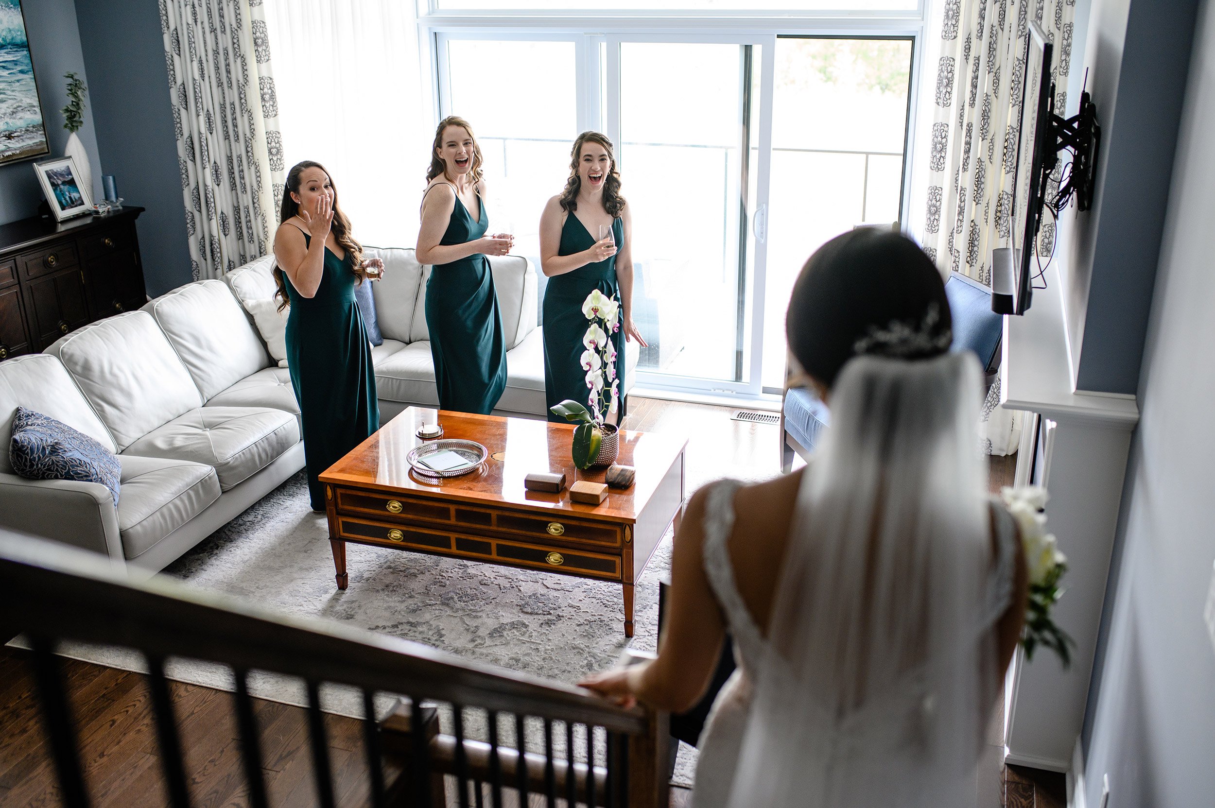 brides reveal to bridesmaids (Copy)