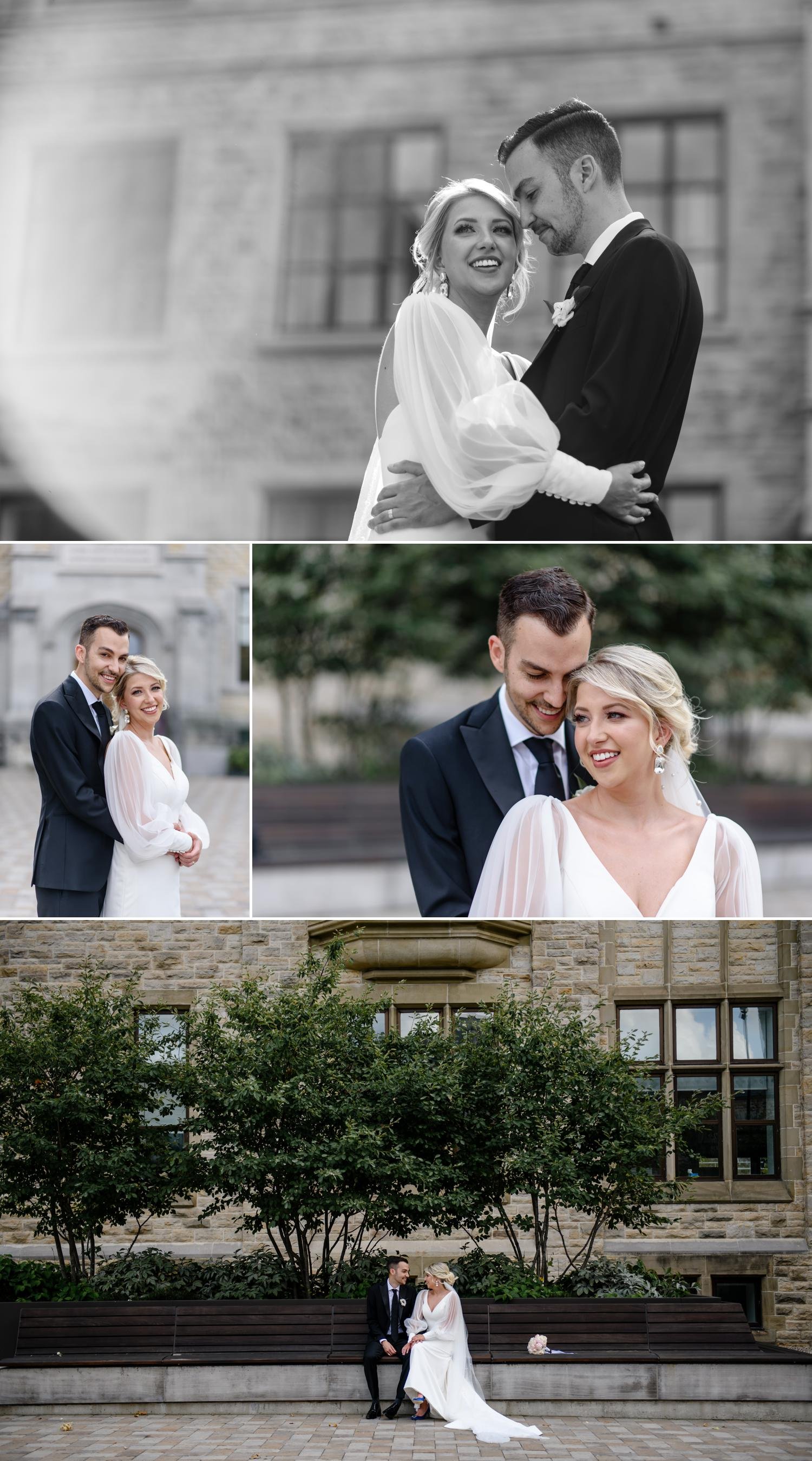 wedding photos of a bride and groom in ottawa
