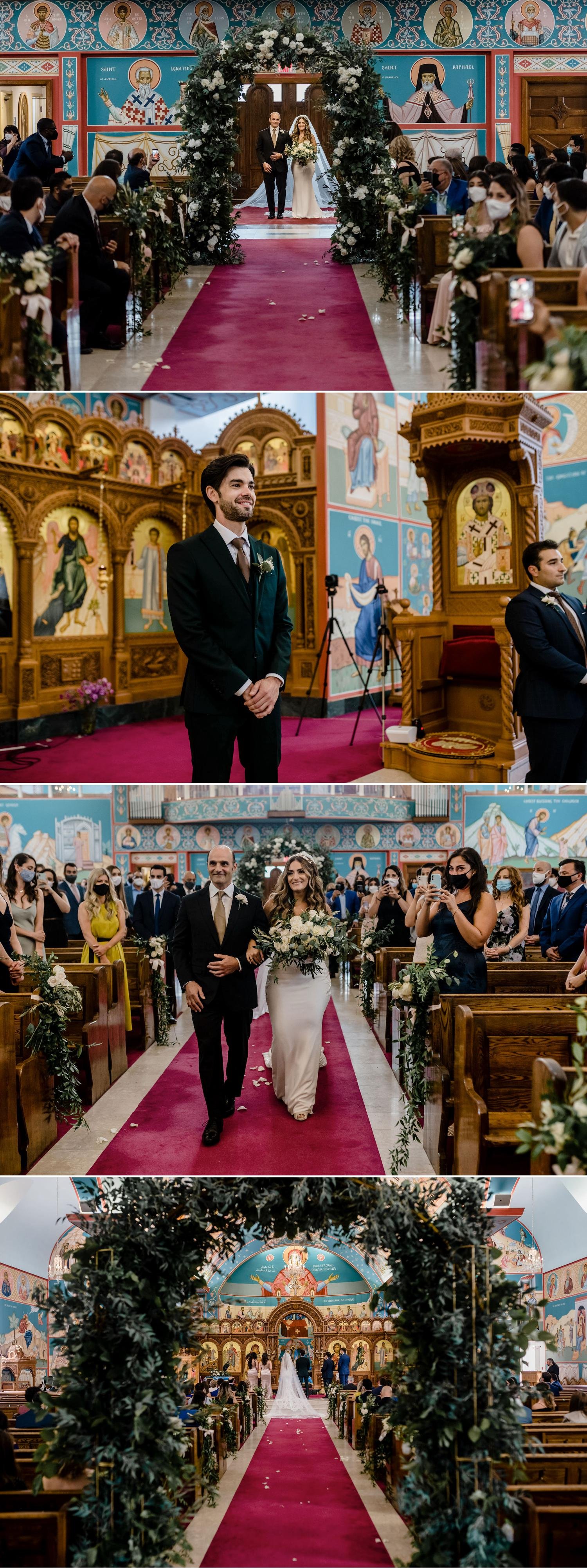 wedding photos at saint Elias church in ottawa