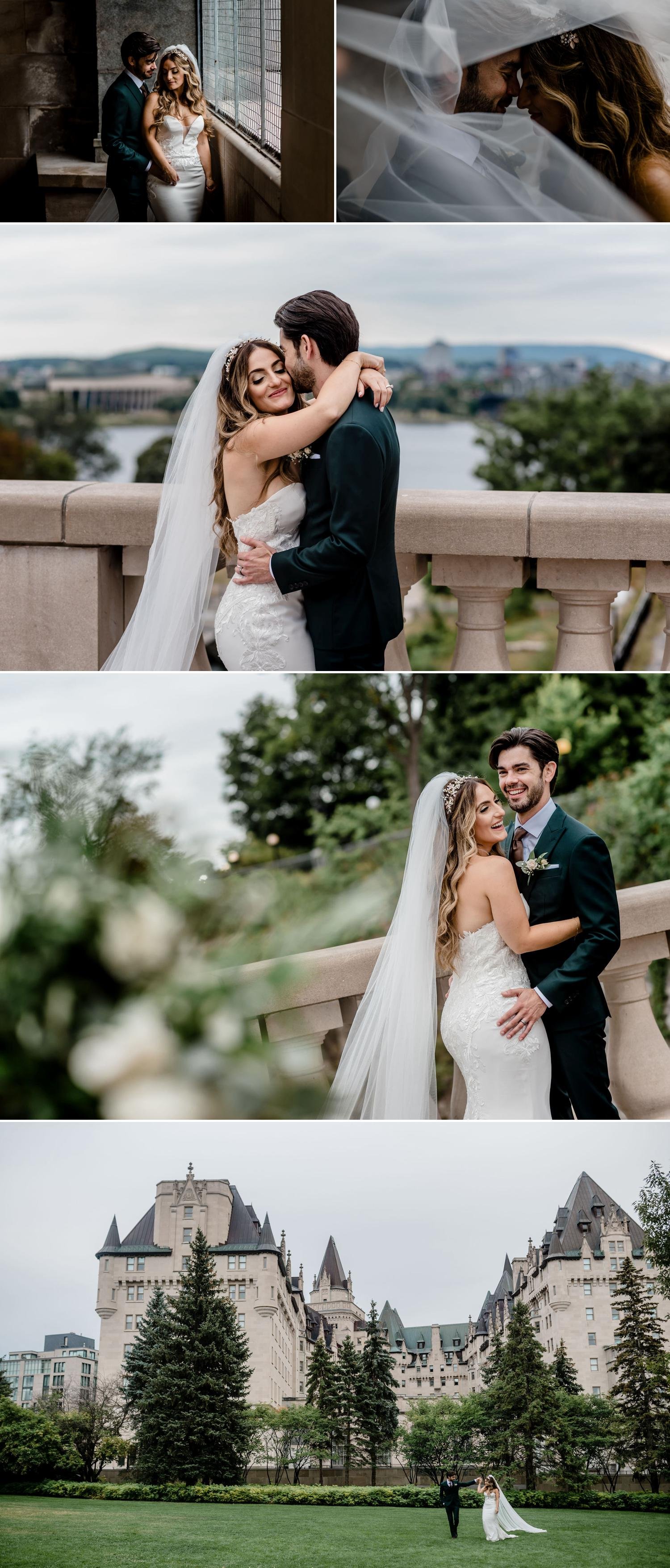 photos of a bride and groom in ottawa