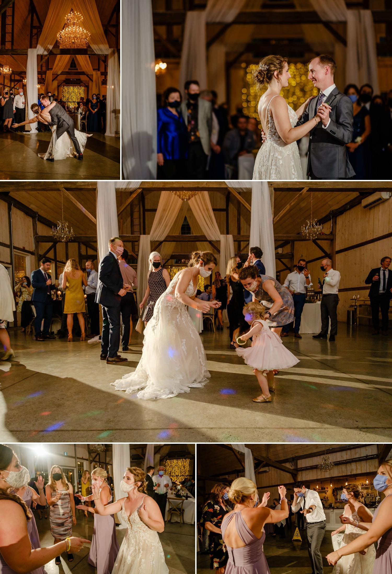 first dance at a stonefields wedding
