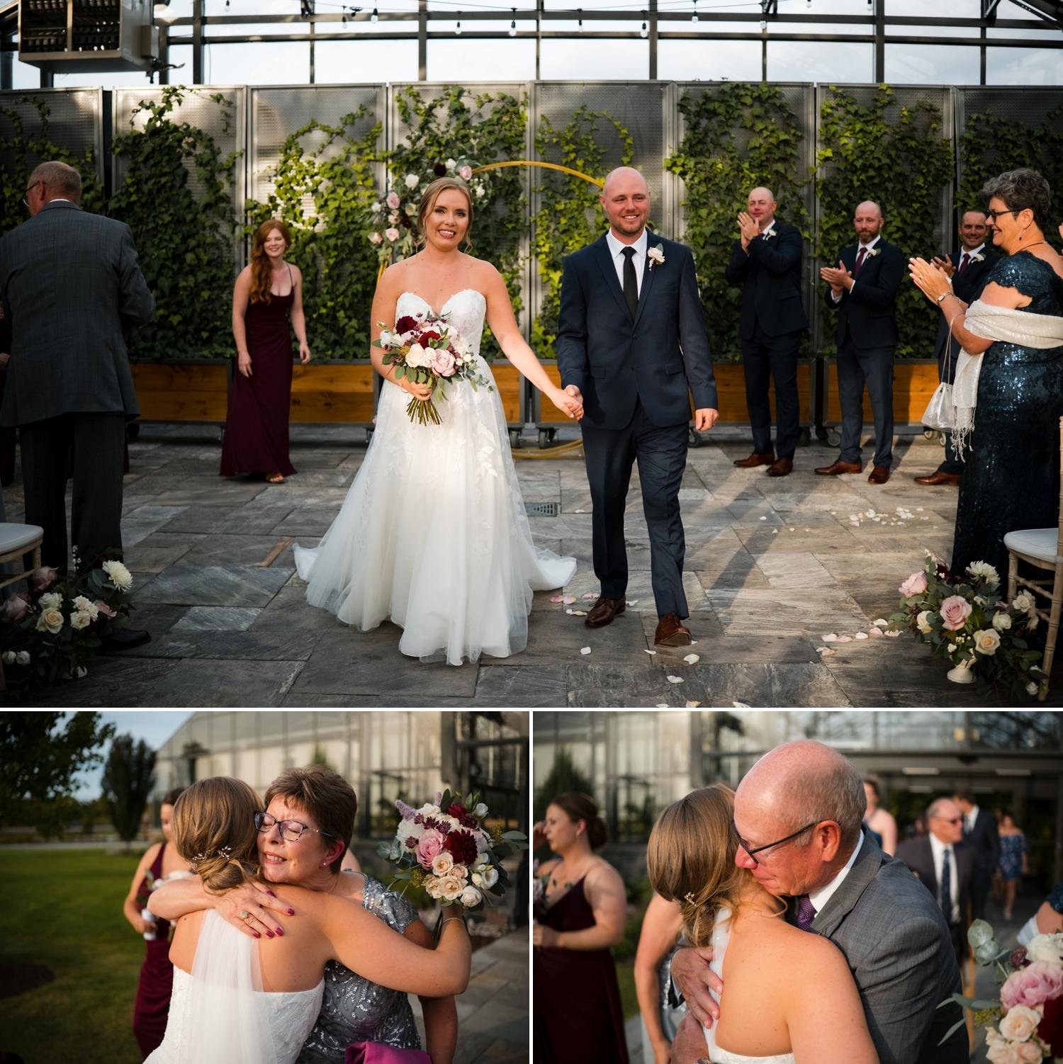 photographs from an aquatopia wedding ceremony