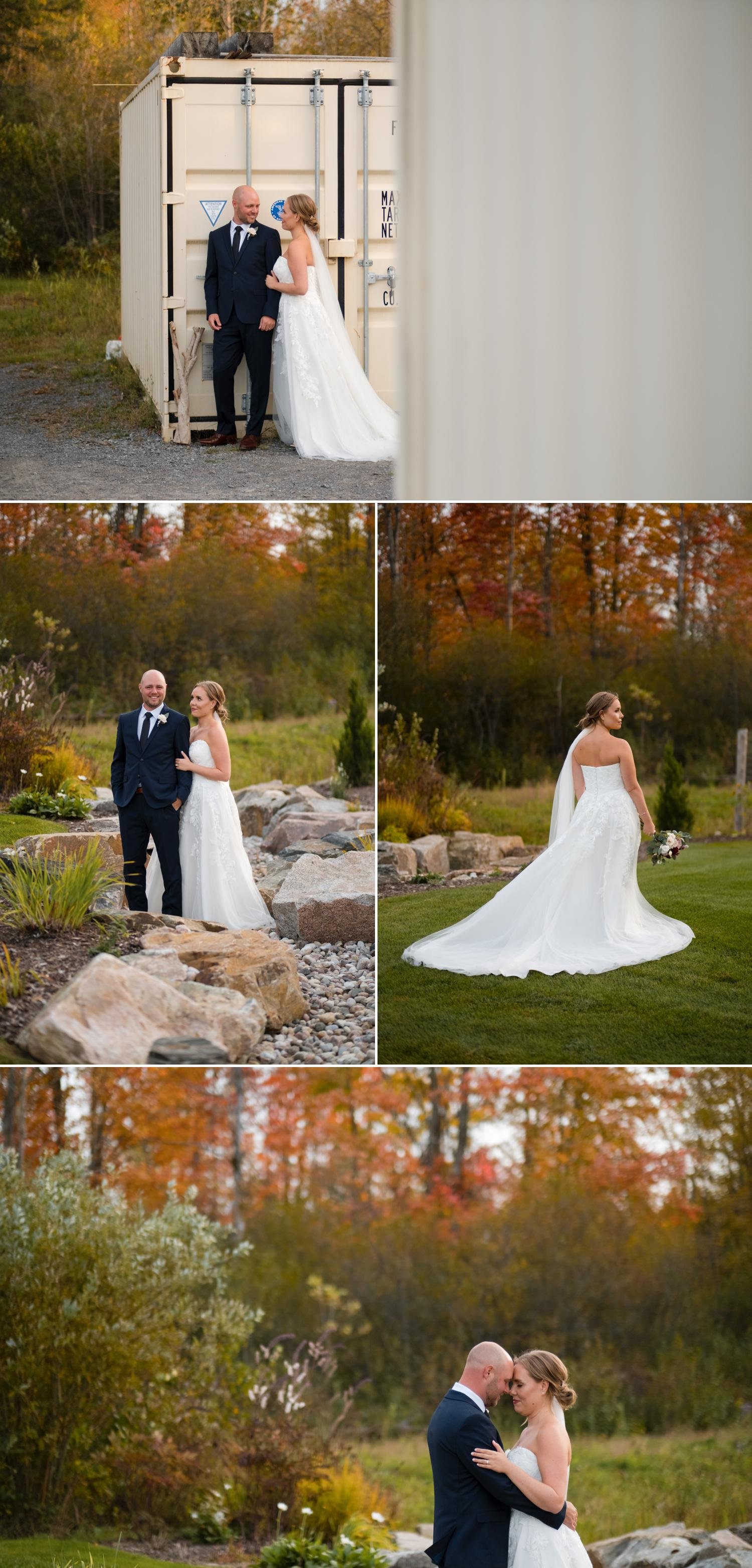 outdoor wedding photos at aquatopia in ottawa