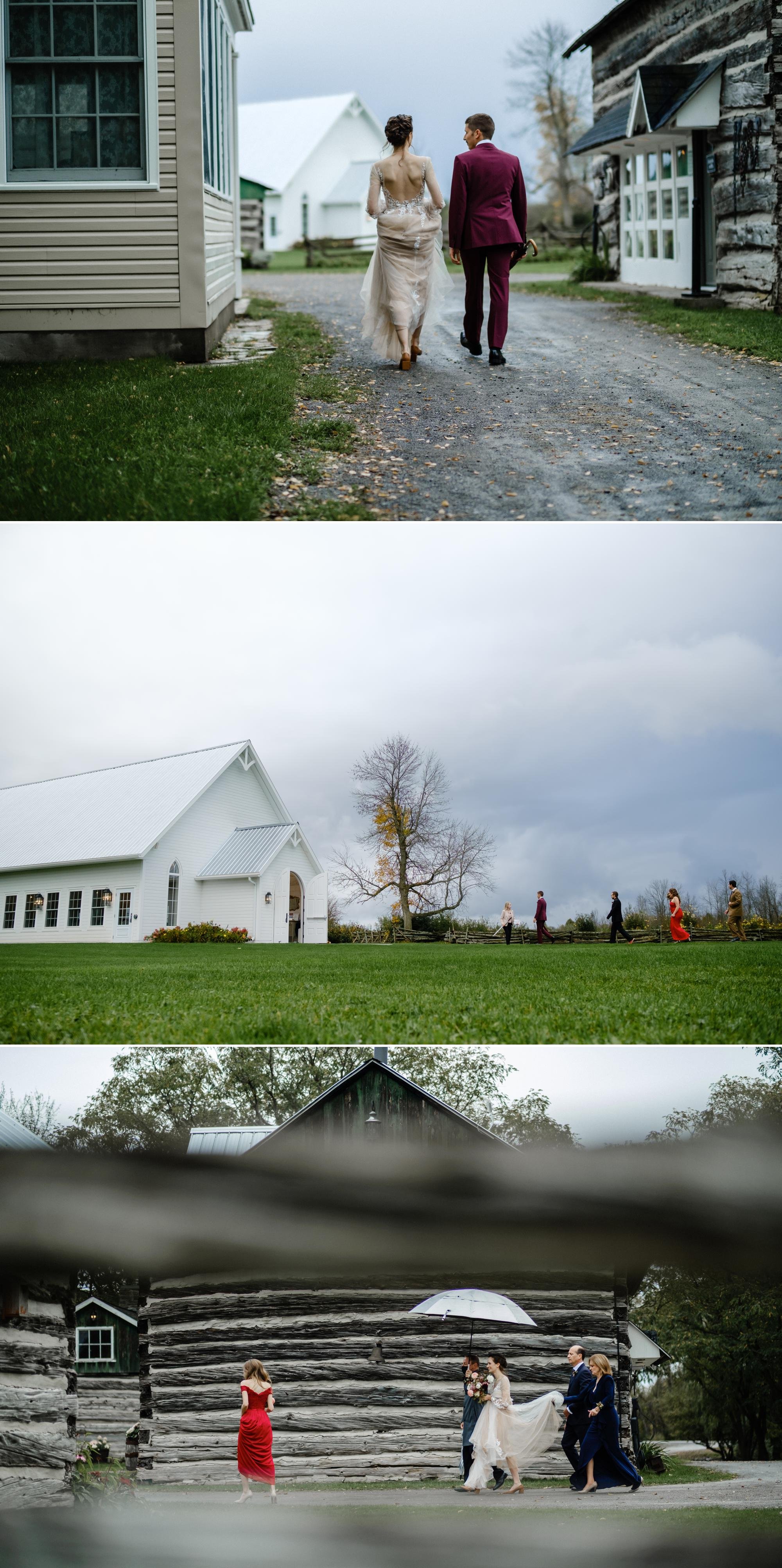 rainy wedding day photos at stonefields estate