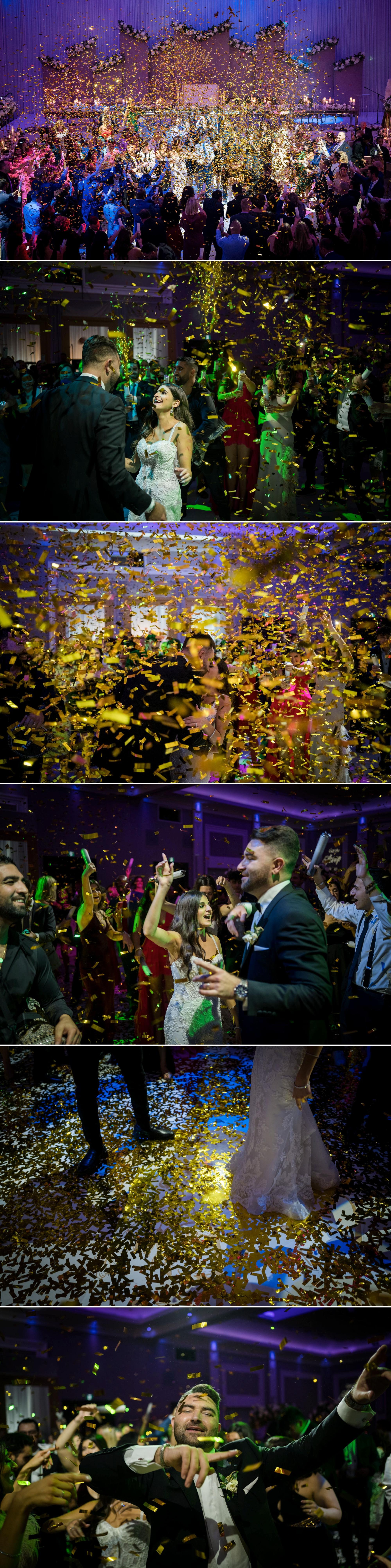 wedding photos at a reception at infinity centre in ottawa