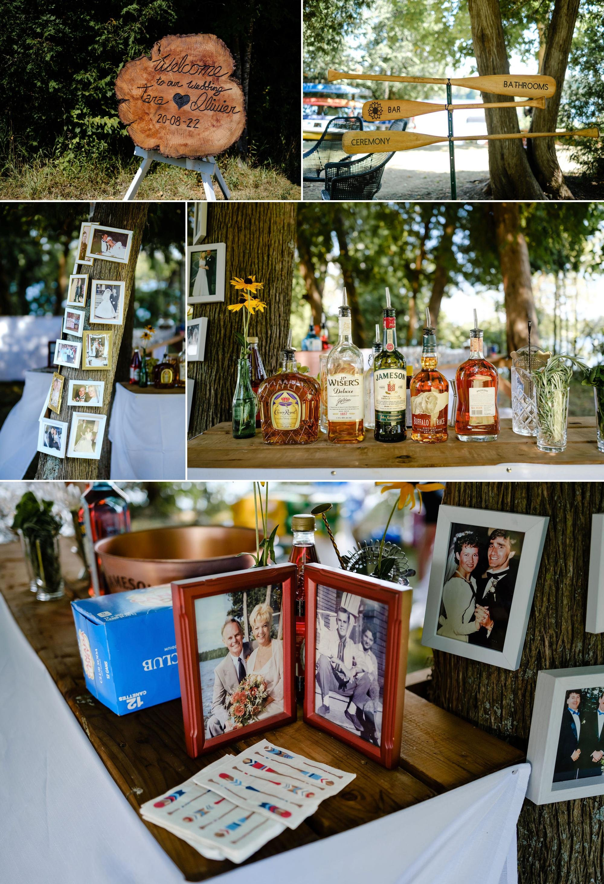 detail photos at a cottage wedding