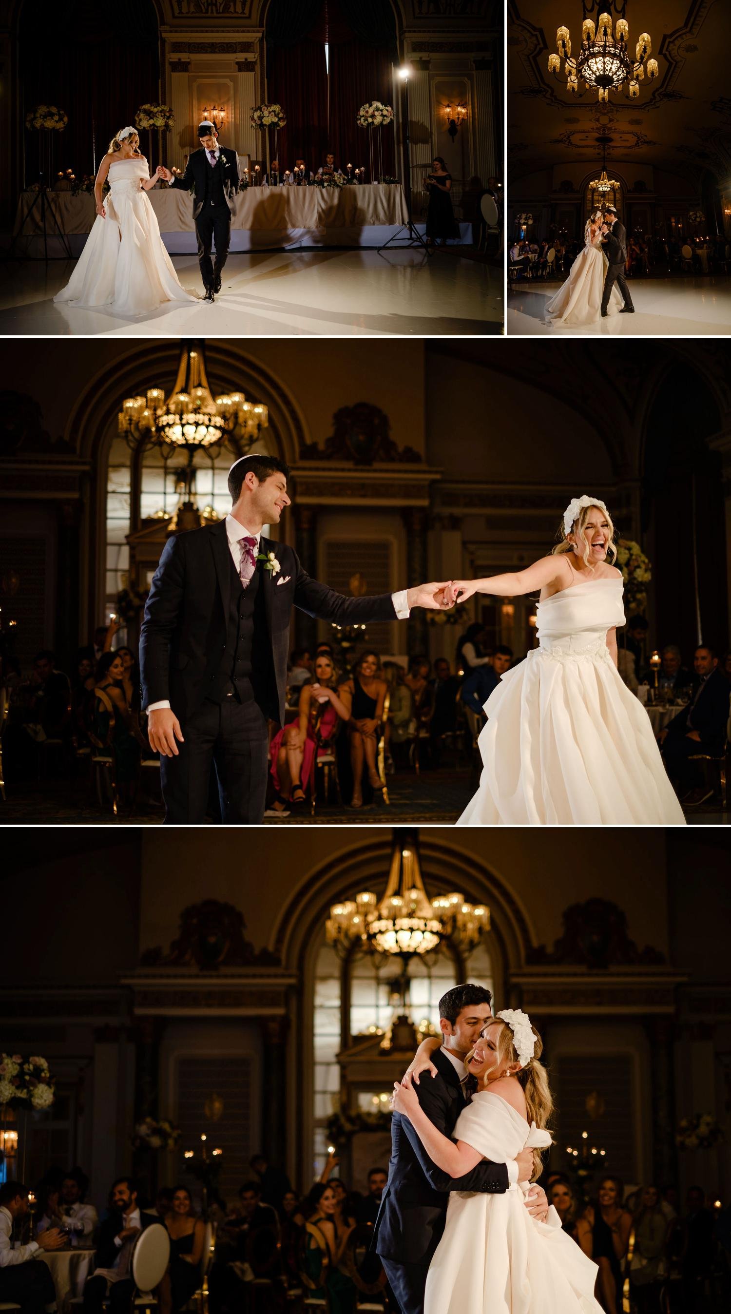 first dance photographs in the ball room at the chateau Laurier in ottawa