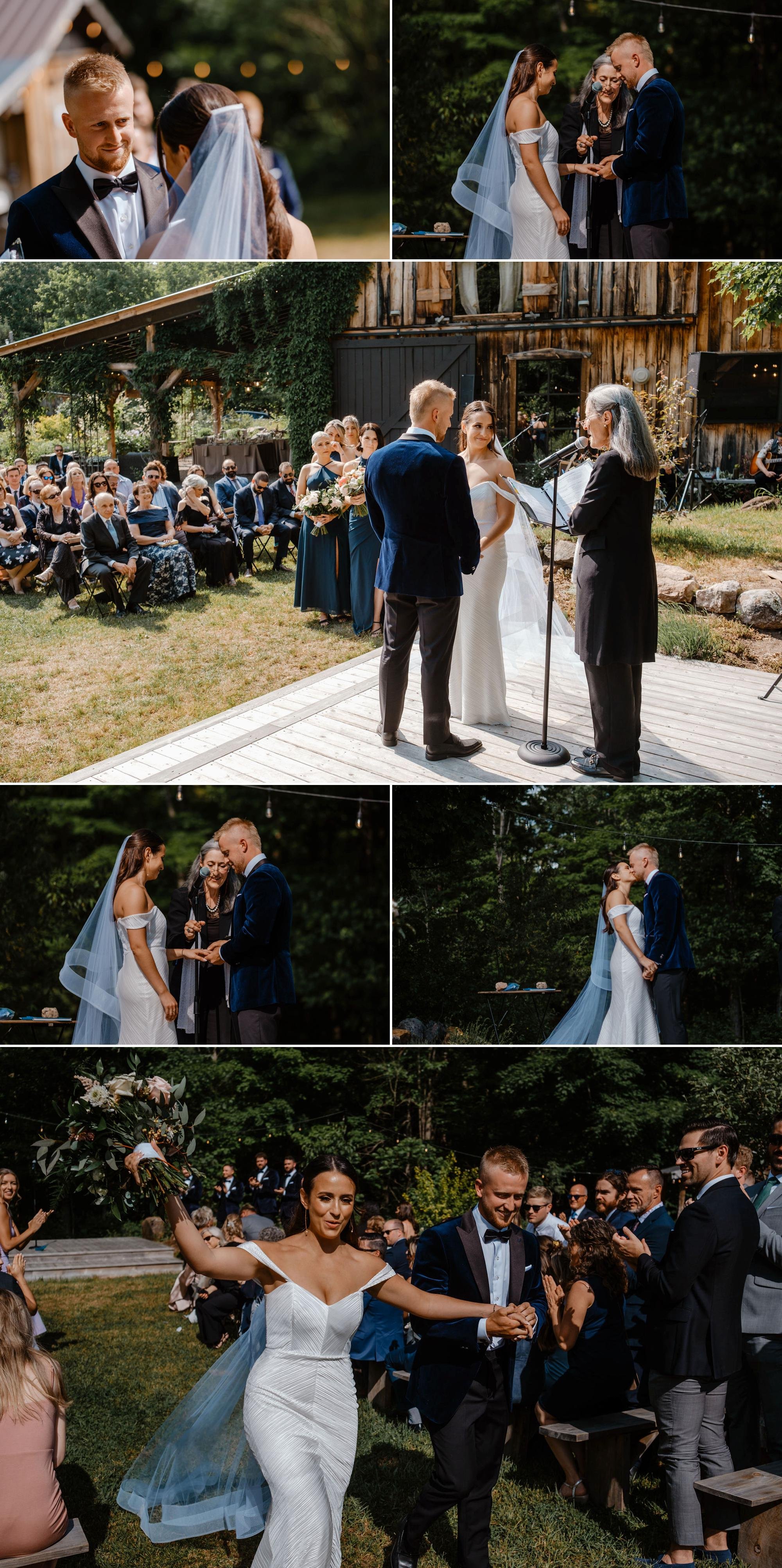 photographs from an Adelina barn wedding