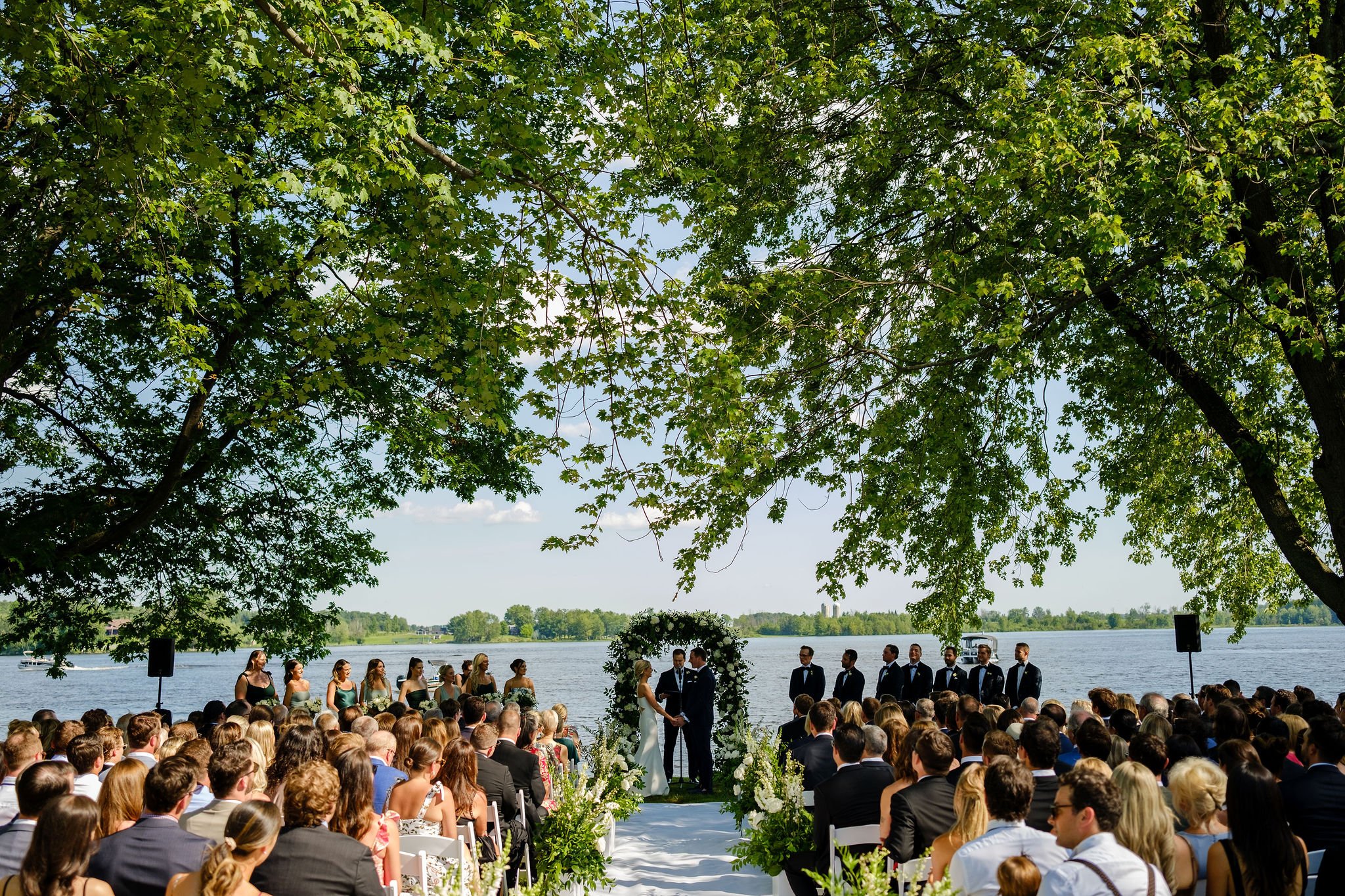 photograph from a wedding ceremony at Montebello