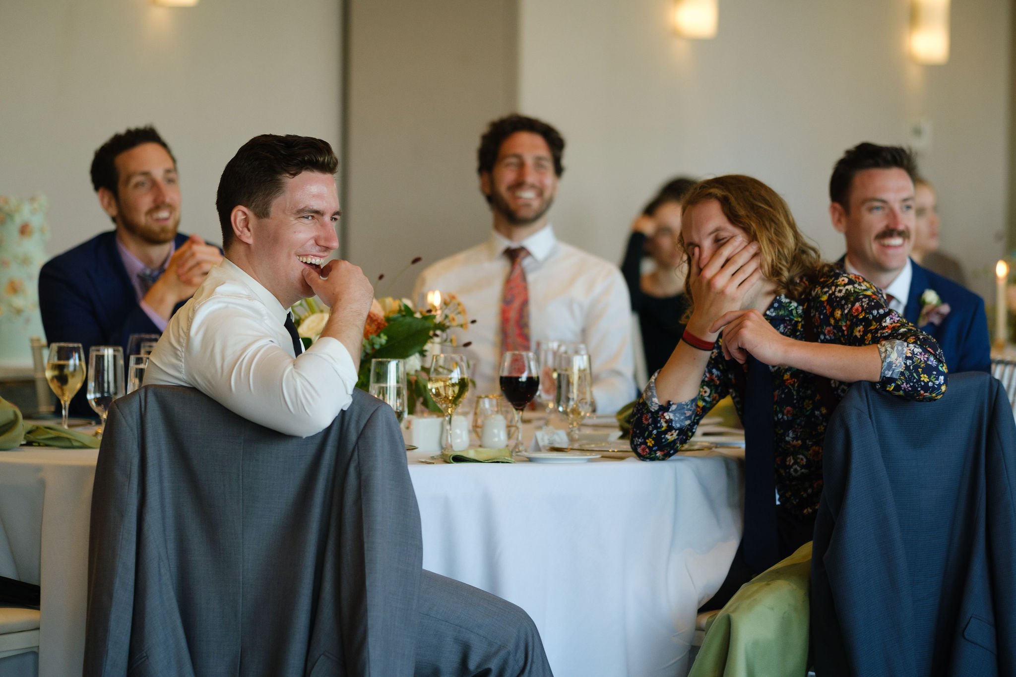  funny reactions to a wedding speech 